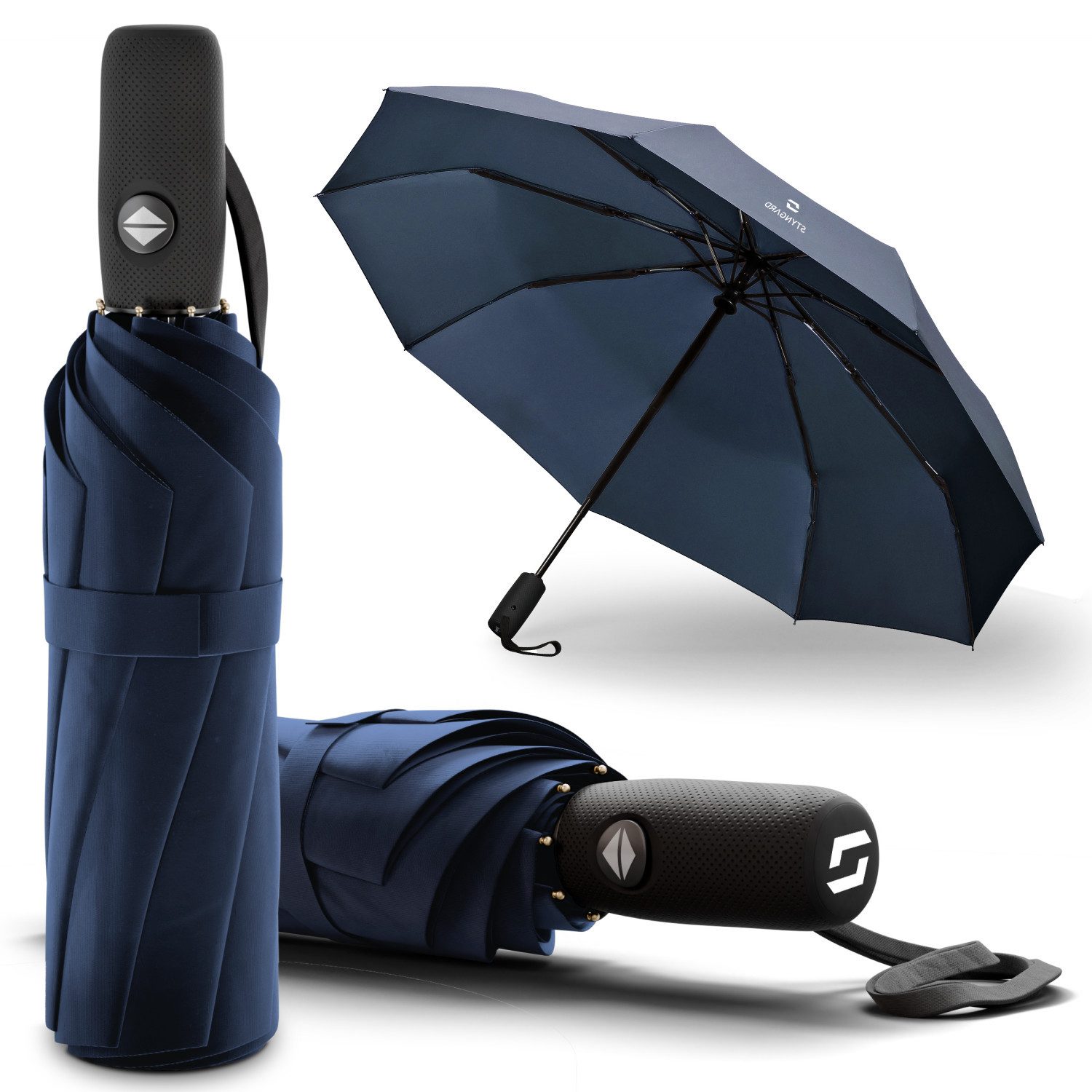 Styngard Taschenregenschirm Oslo, Sturmfest bis 140 km/h