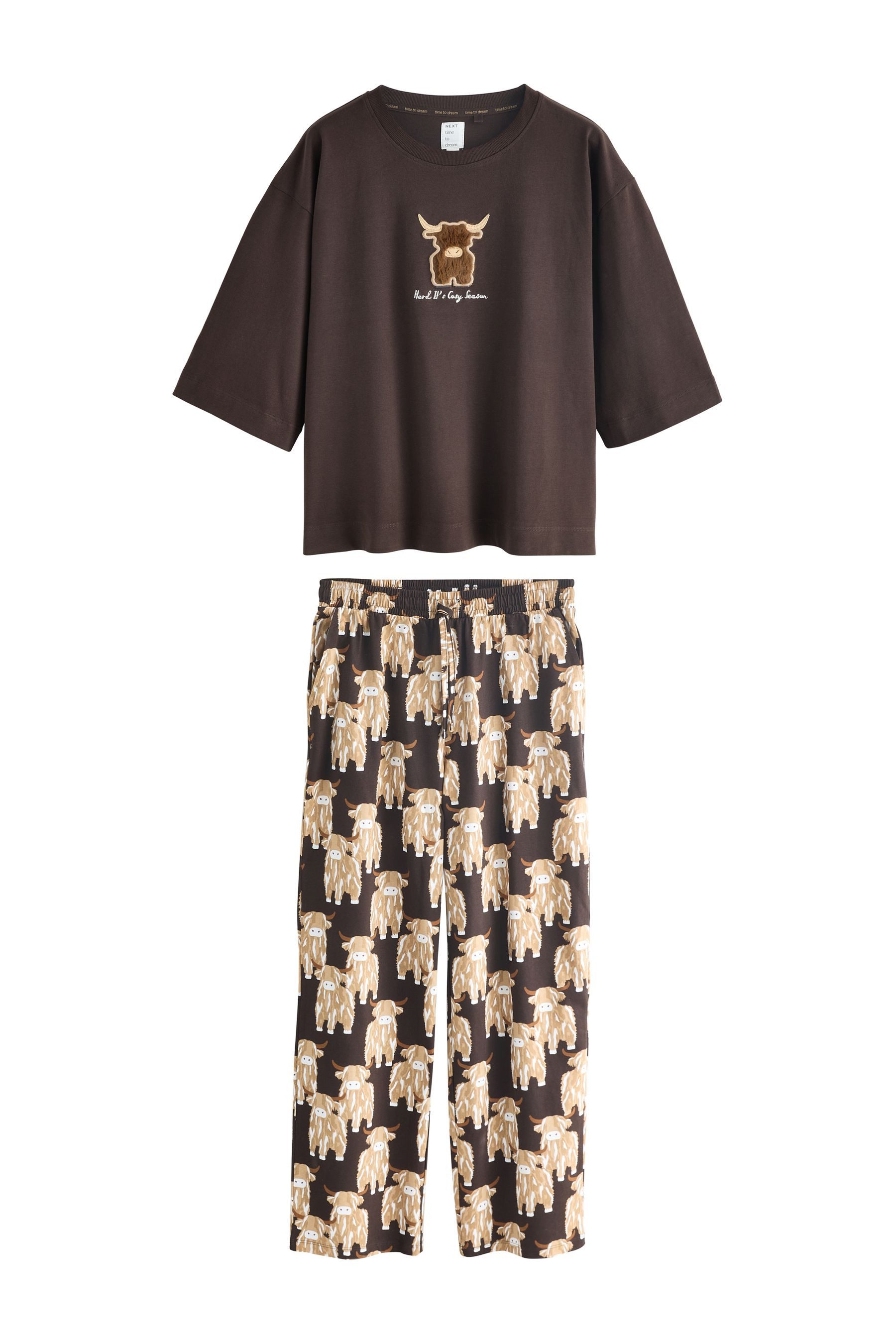 Next Pyjama Kurzärmeliger Schlafanzug, Kurzgröße (2 tlg)