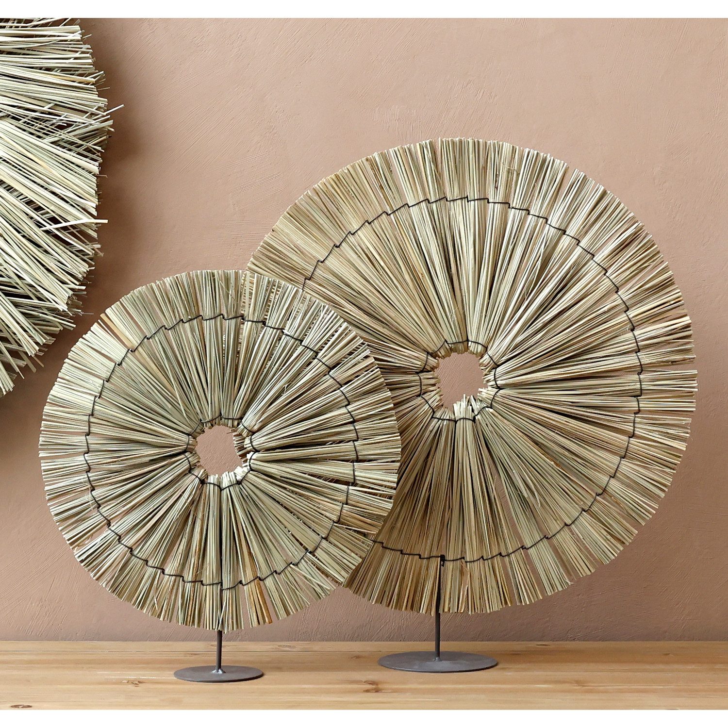 Macosa Home Dekoobjekt Dekoskulptur Seegras und Metall Moderner vers. Größe günstig online kaufen