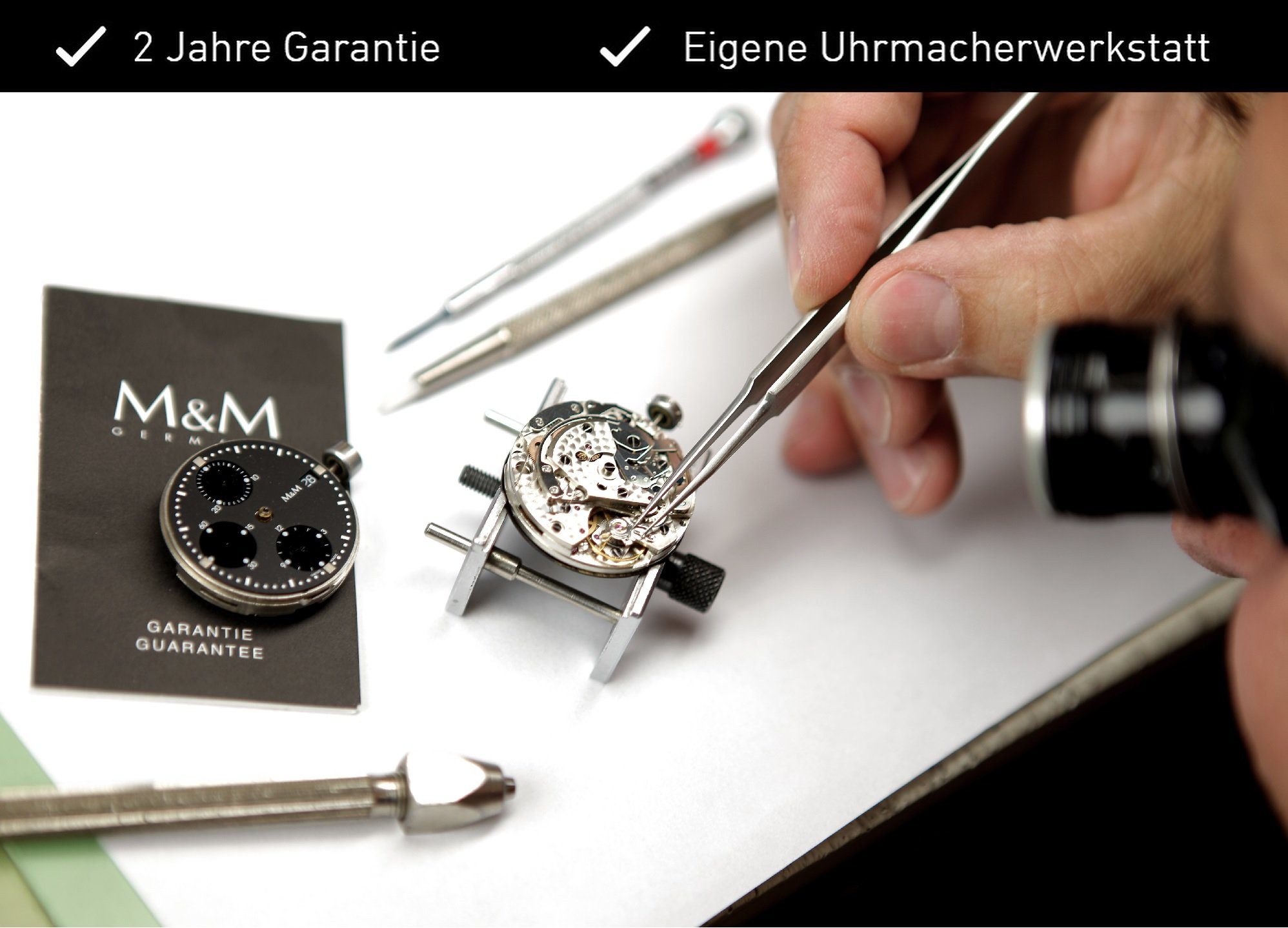 roségold Designer Damen Zifferblatt gold M&M Metallarmband; bicolor (1-tlg), / Gehäuse silber, silber, rund silber, / Armbanduhr Armband Uhr Analoguhr mit Quarzuhr