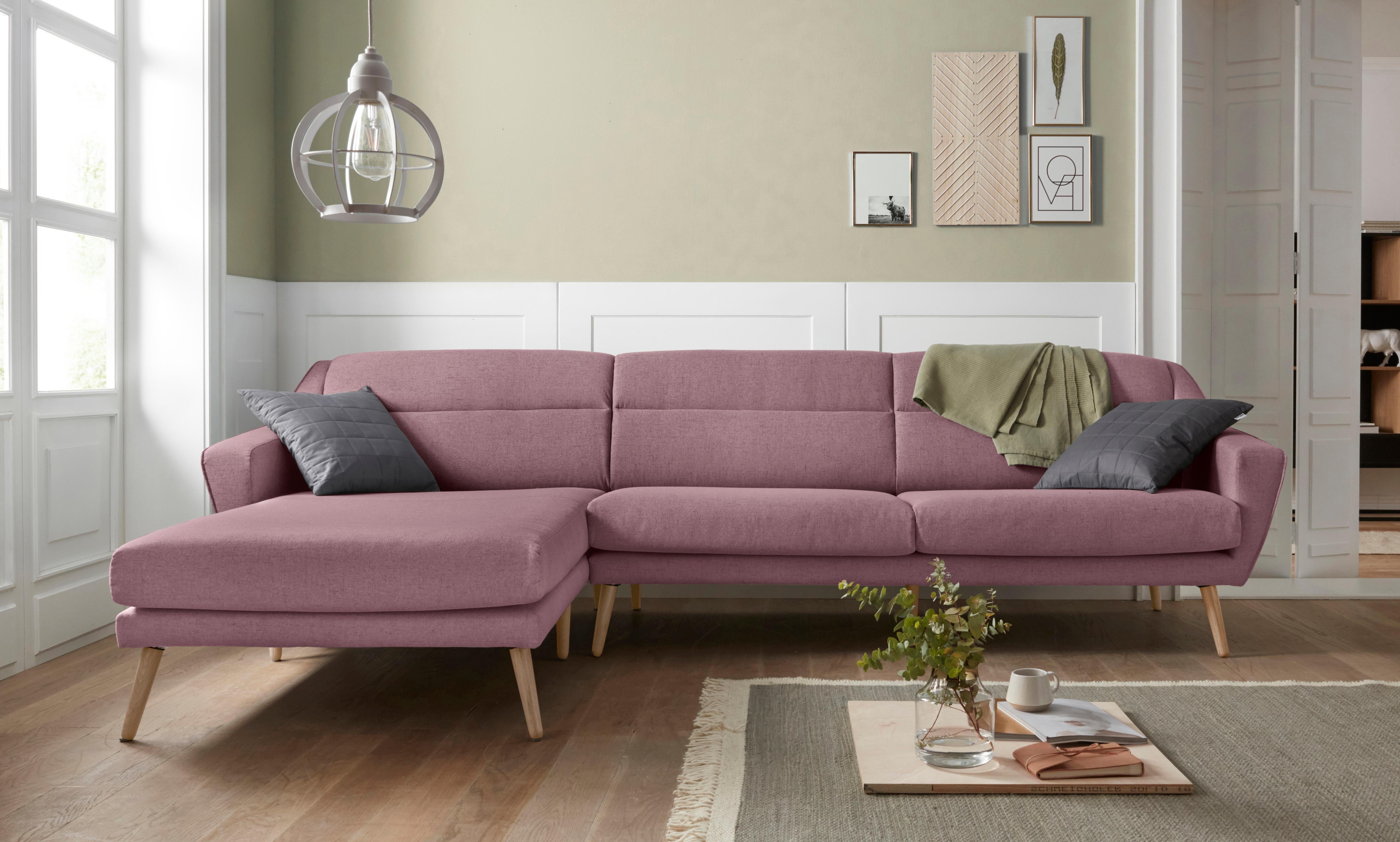 andas Ecksofa Bille L-Form, mit Naht günstig online kaufen