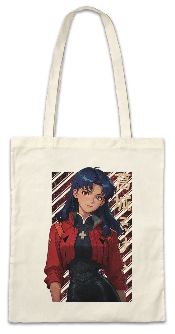 Beuteltasche Misato Katsuragi Stofftasche Genesis Nerv Neon Gendo Evangelion Anime