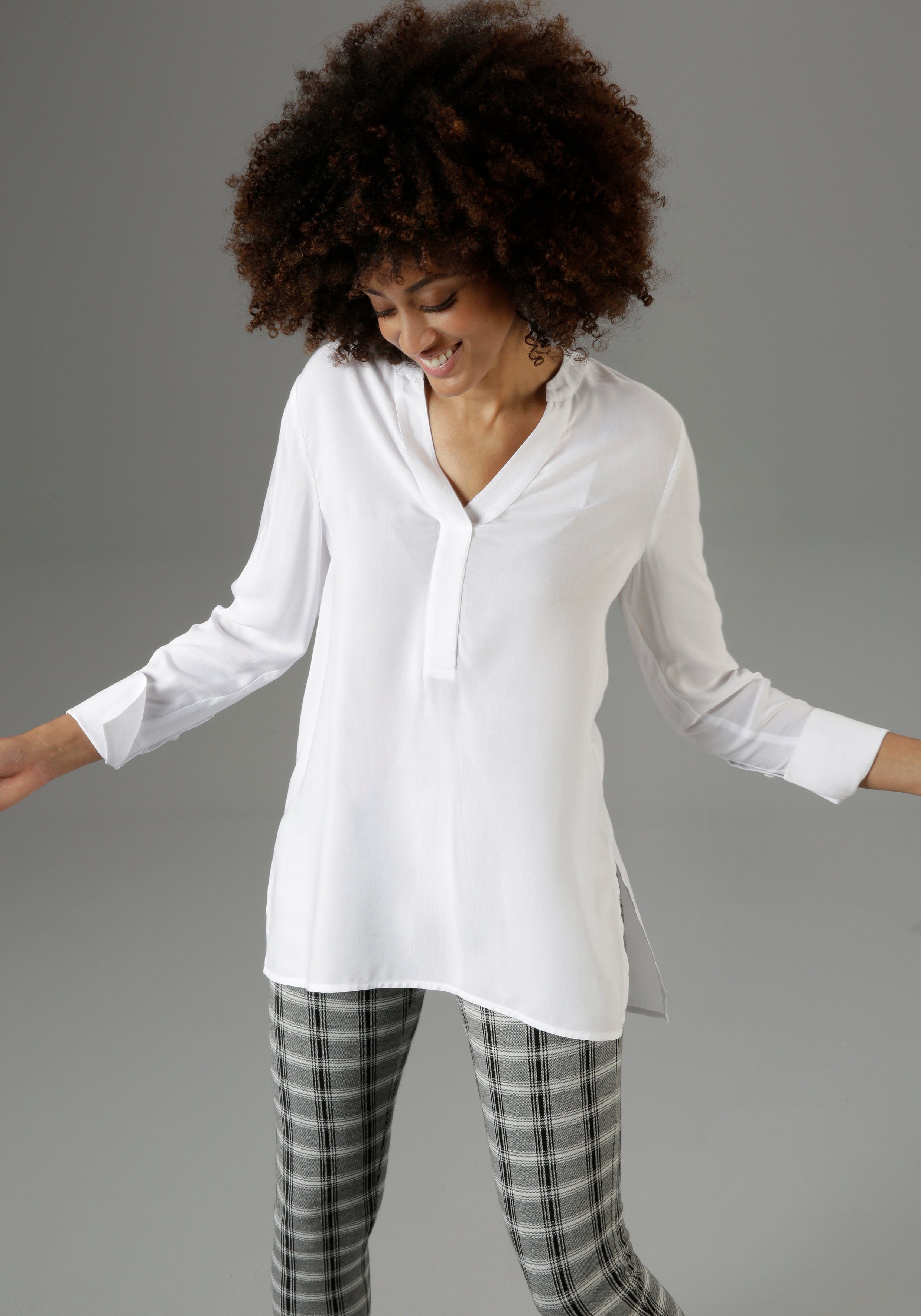 Aniston SELECTED Longbluse, mit extra-langen Manschetten günstig online kaufen