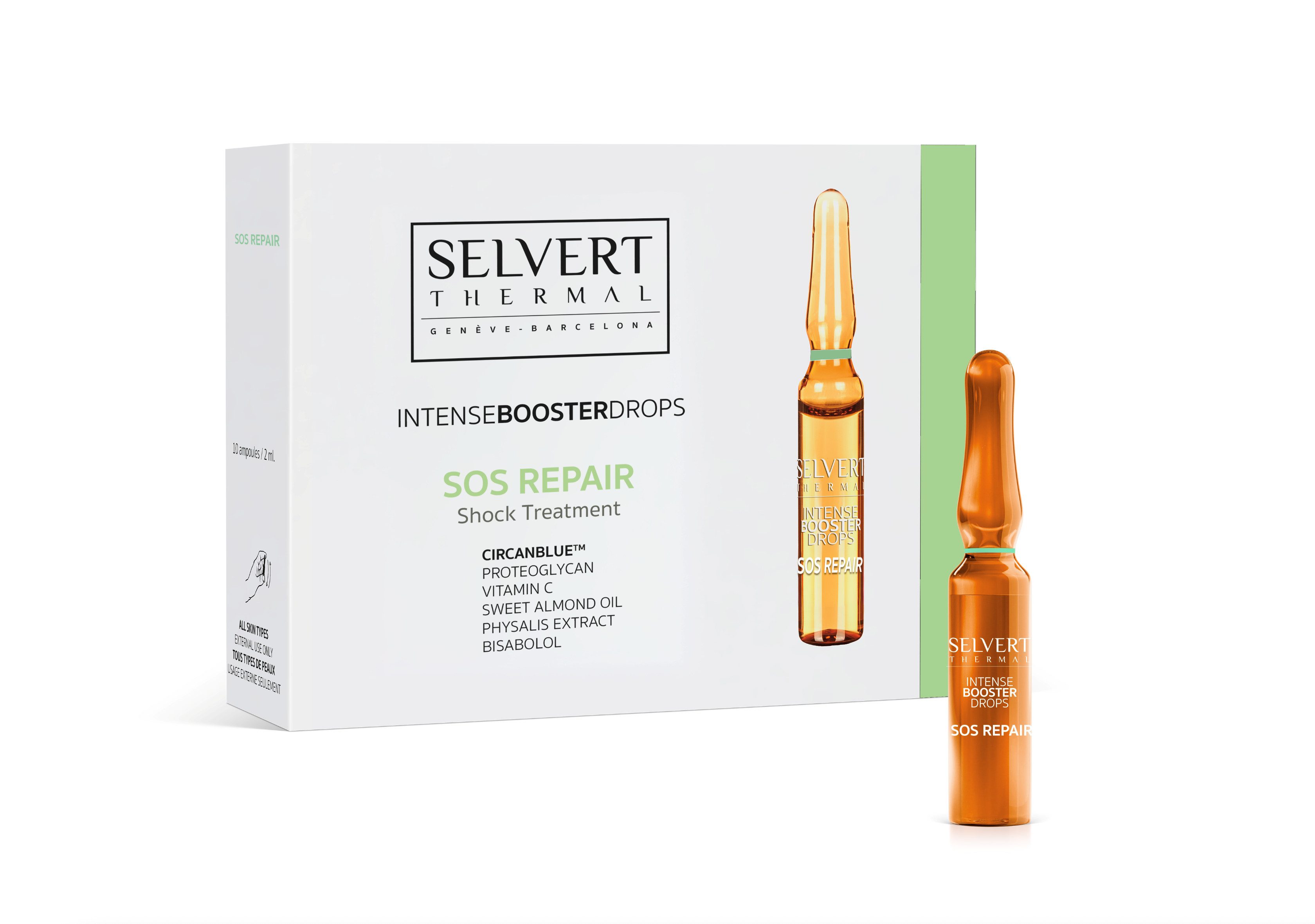 Selvert Thermal Anti-Falten-Serum SOS Regeneration Booster Ampullen, Heimprodukt