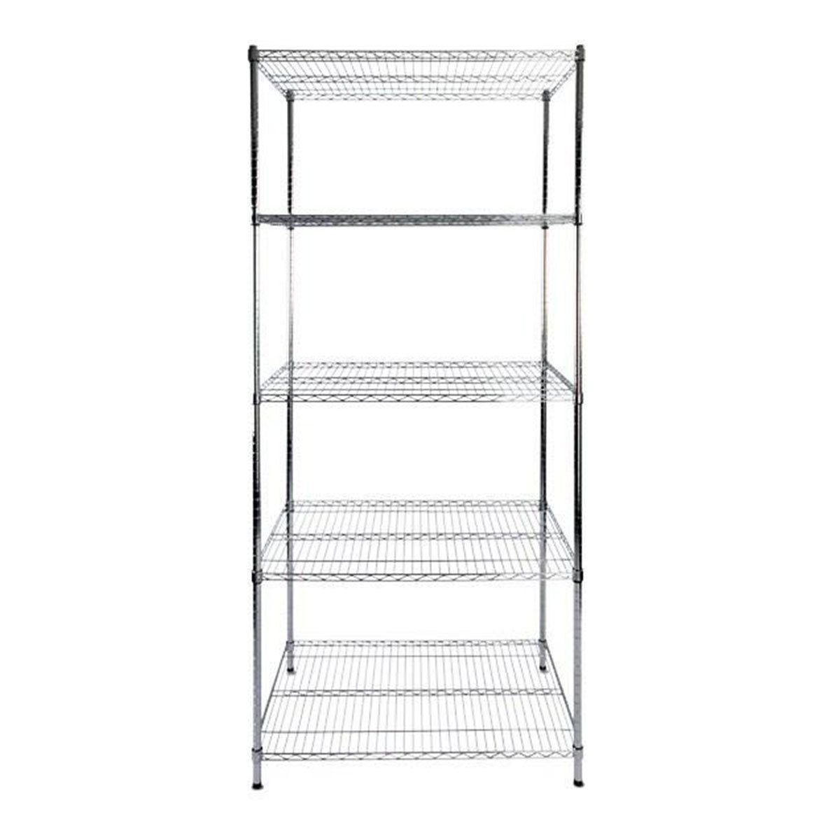 casa pura Regal Himalaya, Gitterregal in 4 Größen, Standregal aus Stahl, 5 Böden