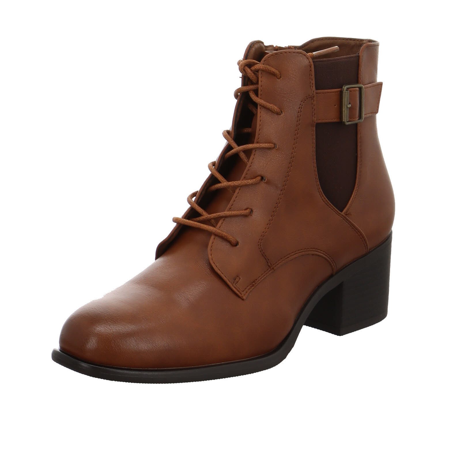 Alyssa F17S14-1-TAN Schnürstiefelette