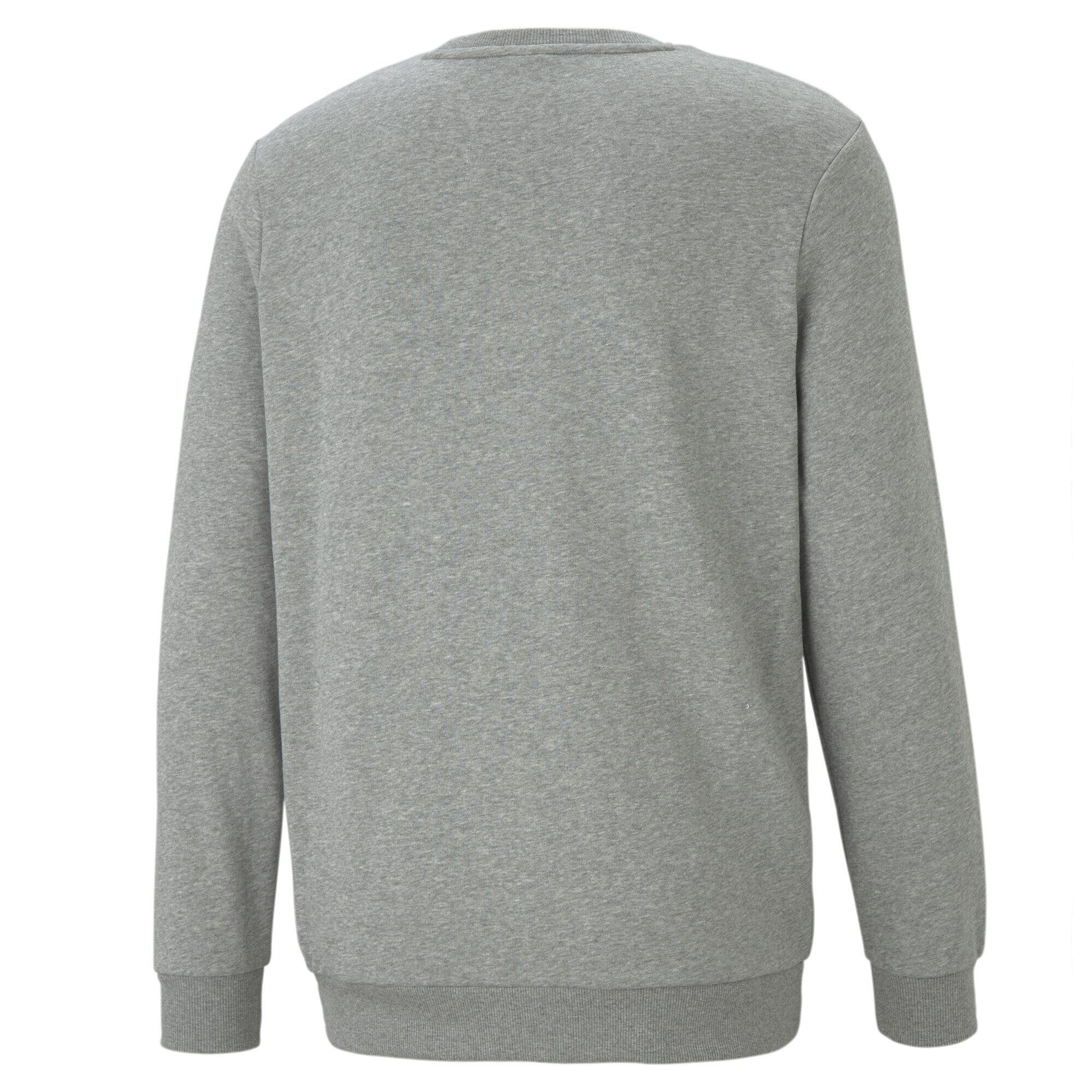 Small Gray Essentials Herren PUMA Logo Medium Heather Sweatshirt Sweatshirt