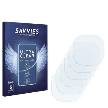 Savvies Schutzfolie für ecobee Smart Thermostat Premium, Displayschutzfolie, 6 Stück, Folie klar