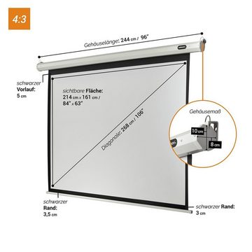 Celexon Economy Motorleinwand (214 x 161cm, 4:3, Gain 1,2)