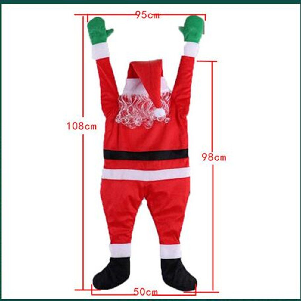 hängende Dekofigur große Weihnachtsmann-Dekoration Coonoor 108cm