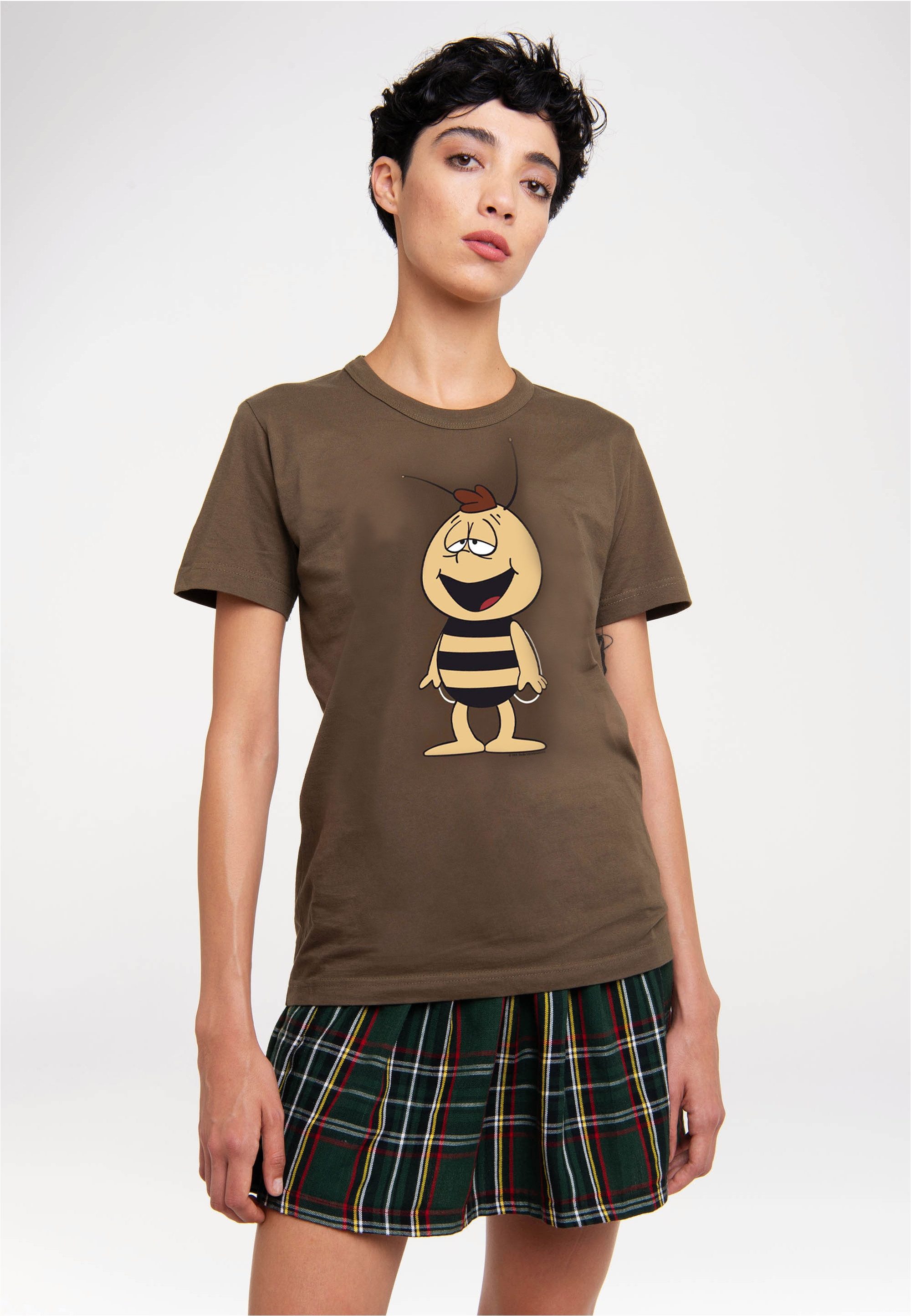LOGOSHIRT T-Shirt Die Biene Maja - Willi mit coolem Print