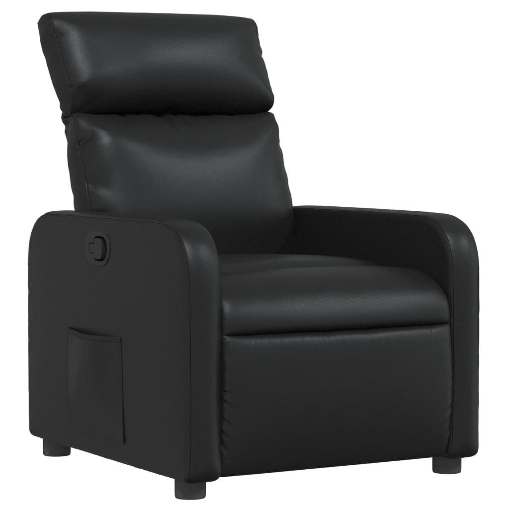 vidaXL Sessel Relaxsessel Schwarz Kunstleder (1-St) günstig online kaufen