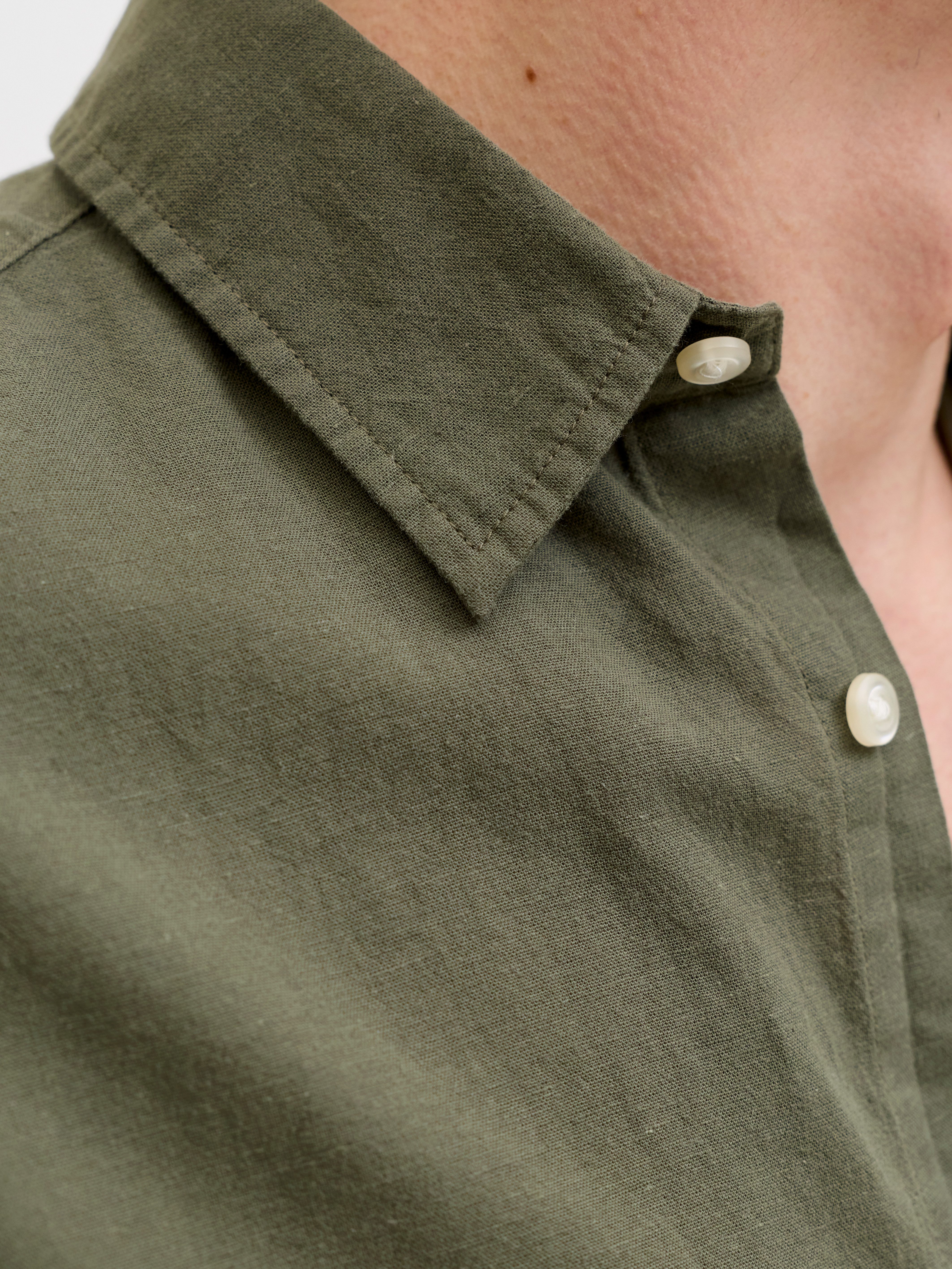 Jack & Jones PlusSize Kurzarmhemd JJEBREEZE LINEN BLEND SHIRT S/S SN PLS mi günstig online kaufen