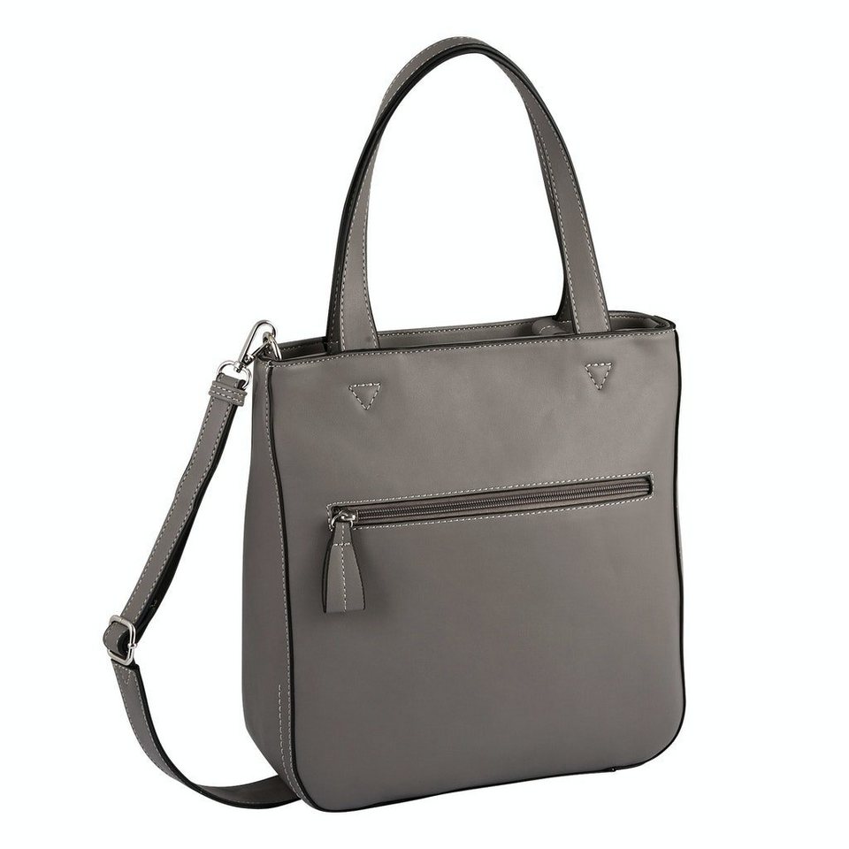 TOM TAILOR Umhängetasche SNKARINE, Zip tote bag L, mid grey