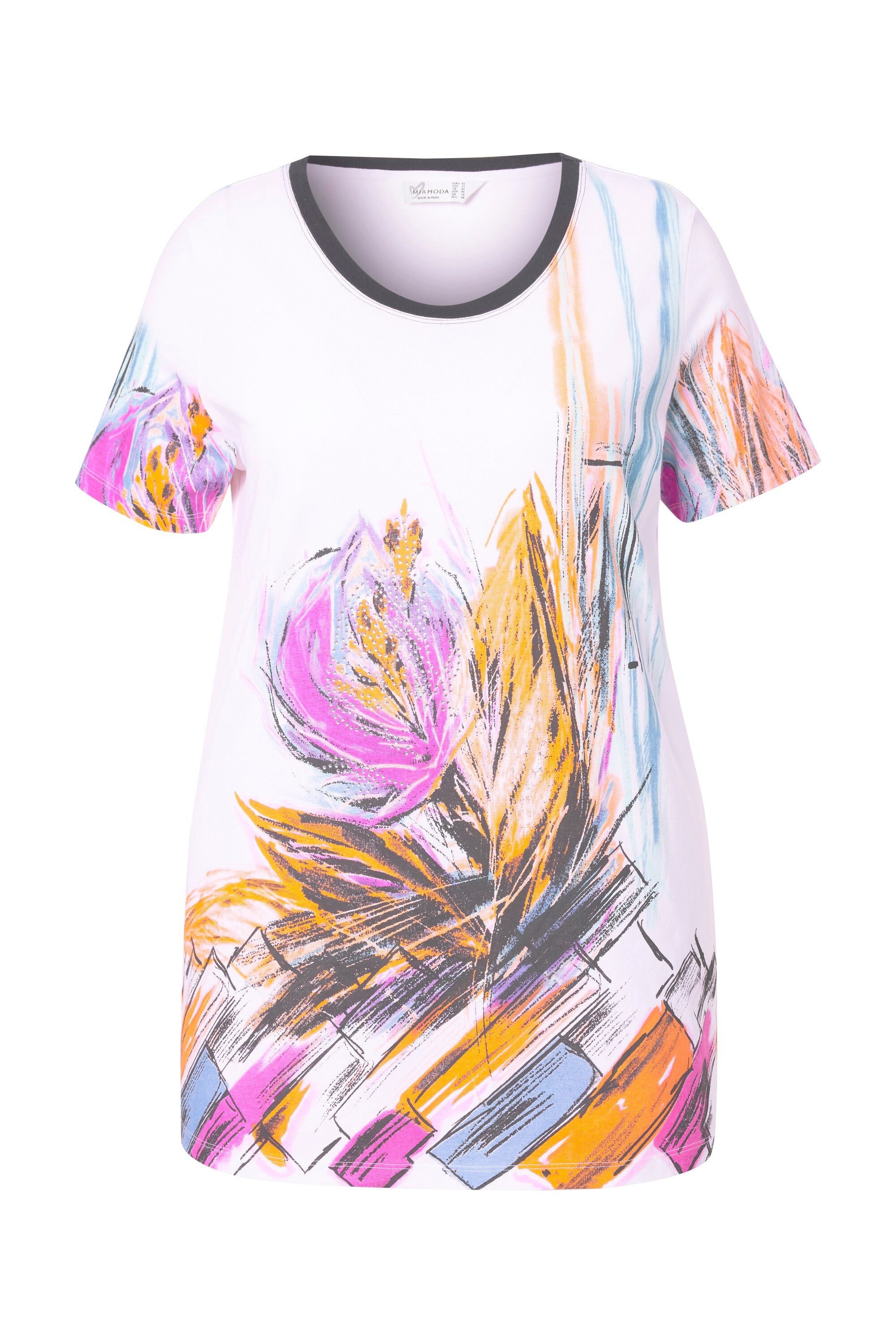 MIAMODA T-Shirt T-Shirt A-Linie Glitzersteinchen günstig online kaufen