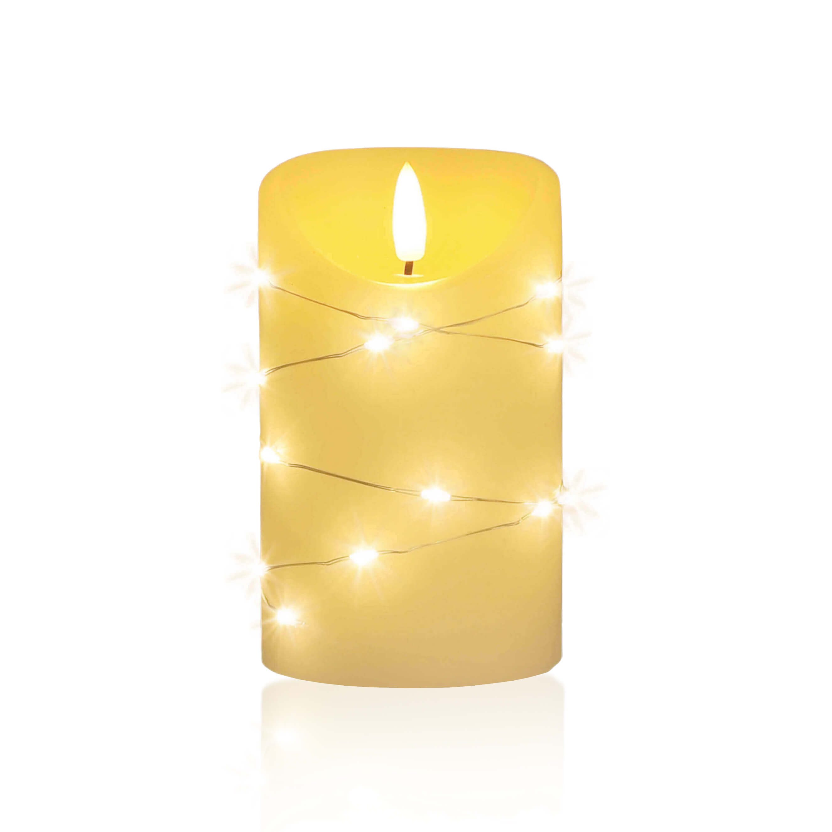 LED Universum LED-Kerze "Cynthia" Kerze, warmweiß, batteriebetrieben, IP20, warmweiß