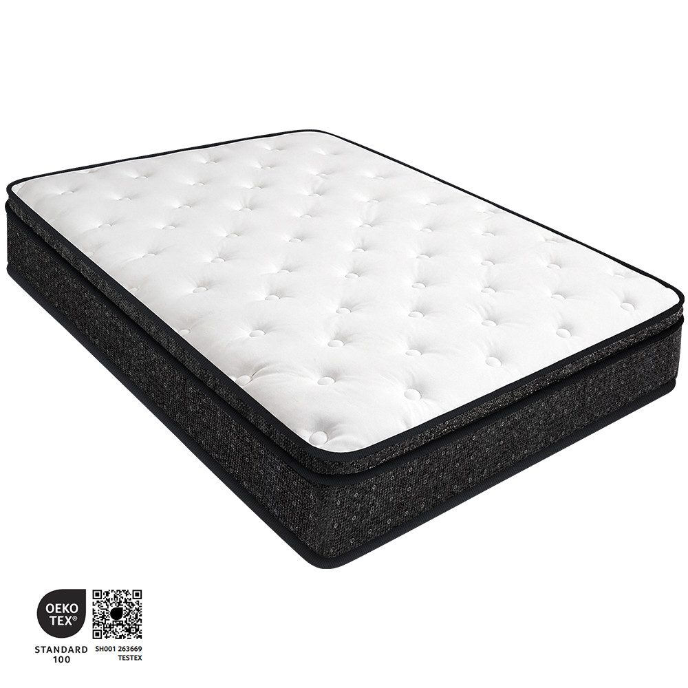 Taschenfederkernmatratze Luxusmatratze 7 Zonen Federkernmatratze Hoher Komfort, Topcony, 25 cm hoch, (25 cm hoch, Orthopädische Körperanpassung, Wendbar mit H4 Härtegraden), Atmungsaktiv, Rückenentlastung, Orthopädisch, Matratze