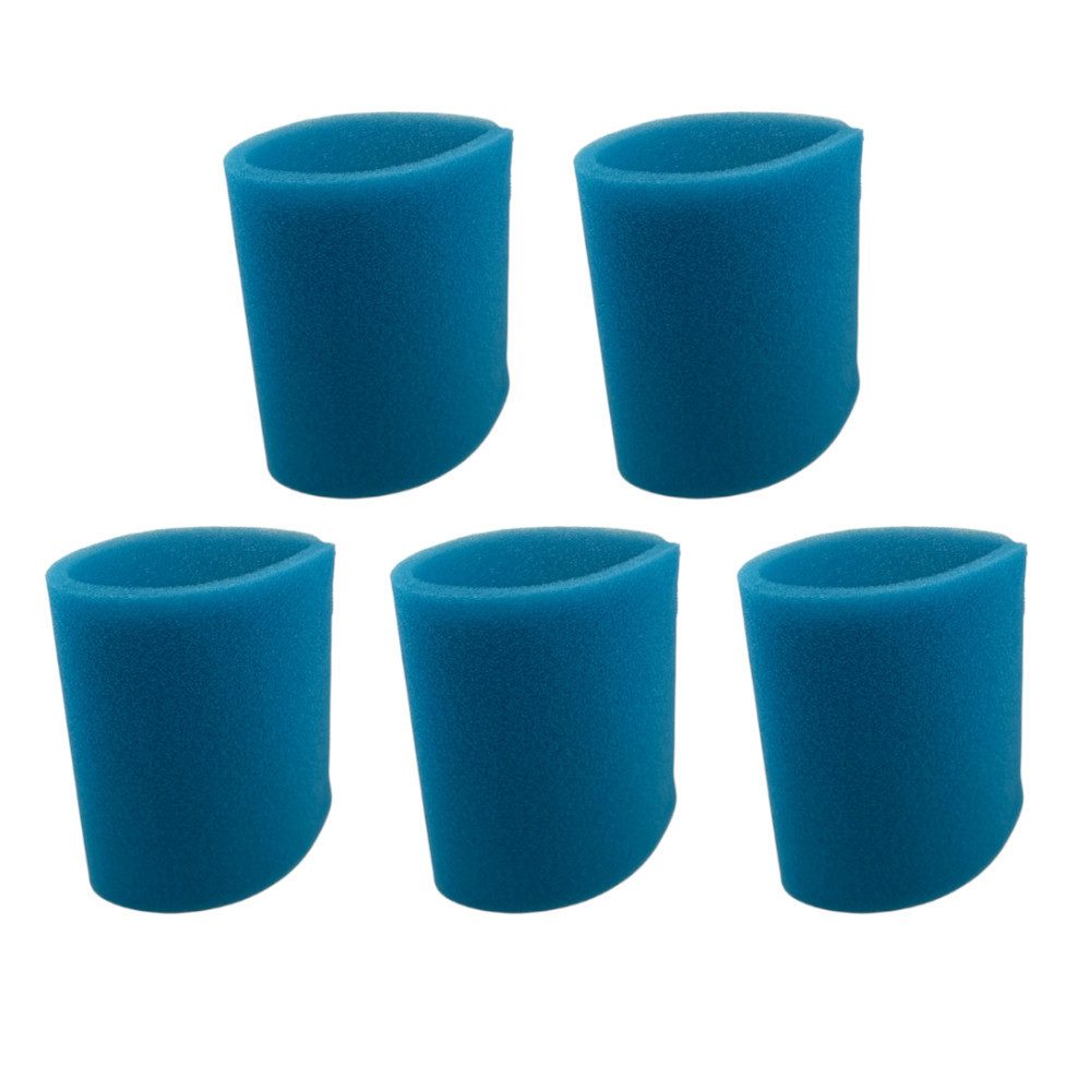 Trade-Shop Ersatzfilter Schwammfilter 5x passend für Lavor Whisper V8, Lavorwash Nilo, Zubehör für Staubsauger, Bodenstaubsauger, kegelförmiger Ansaugfilter / Maße: ca. 135-165 x 162mm