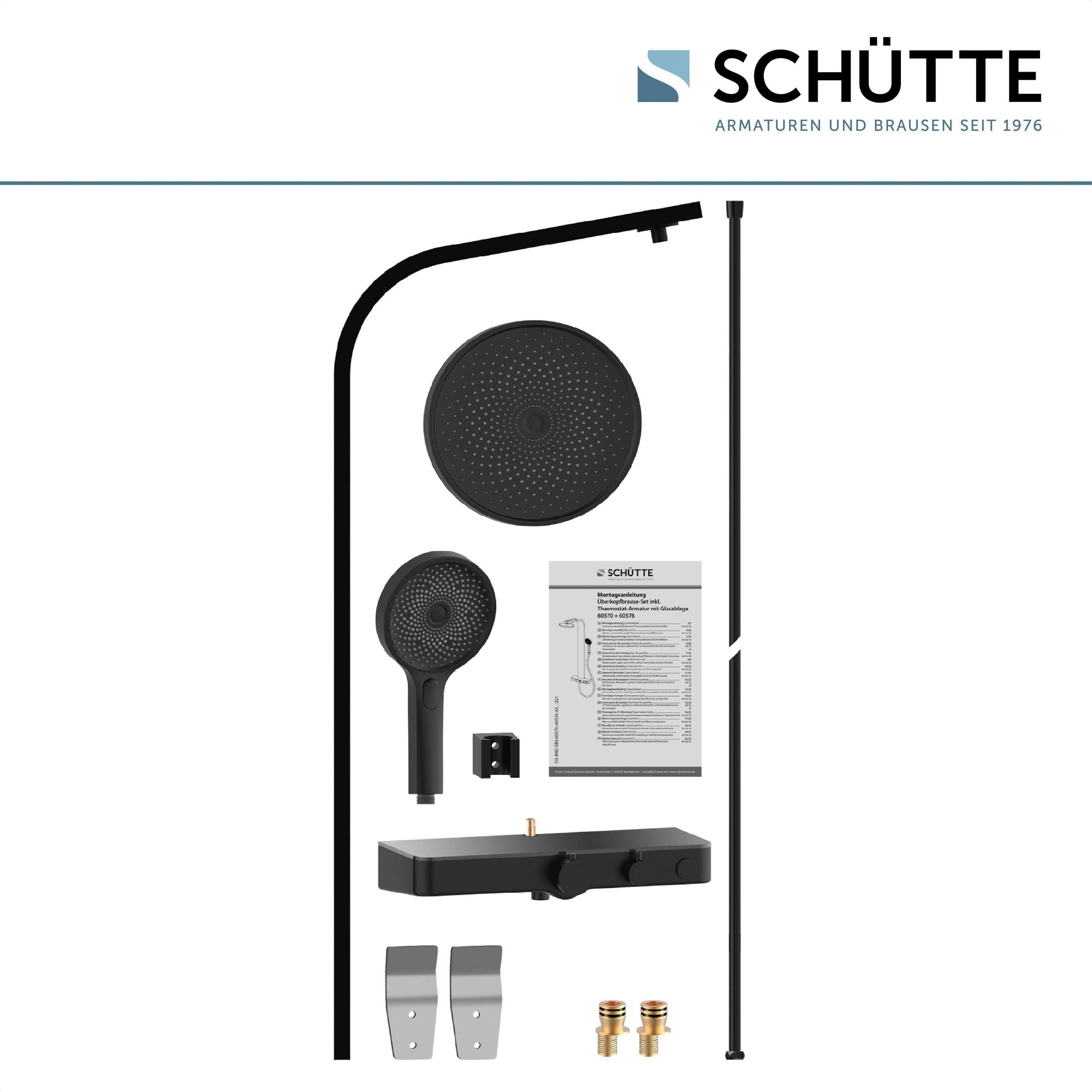 Antikalk-Noppen mit Strahlart(en), verstellbare 4 Handbrause RAIN, 3-fach Schütte 118 Höhe cm, Wellness SAMOA Duschsystem
