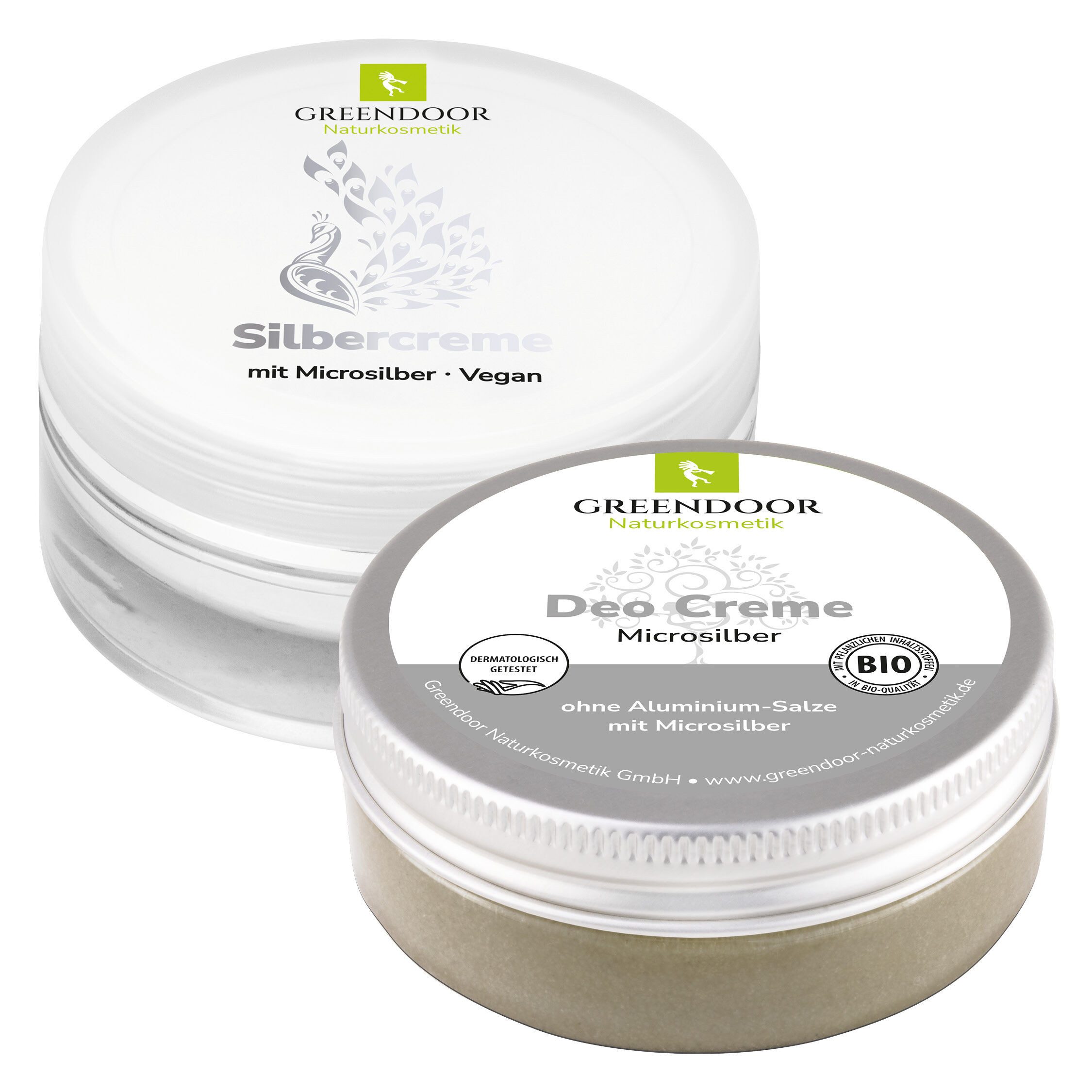 GREENDOOR Gesichtspflege Silberschutz Duo für die natürliche Pflege