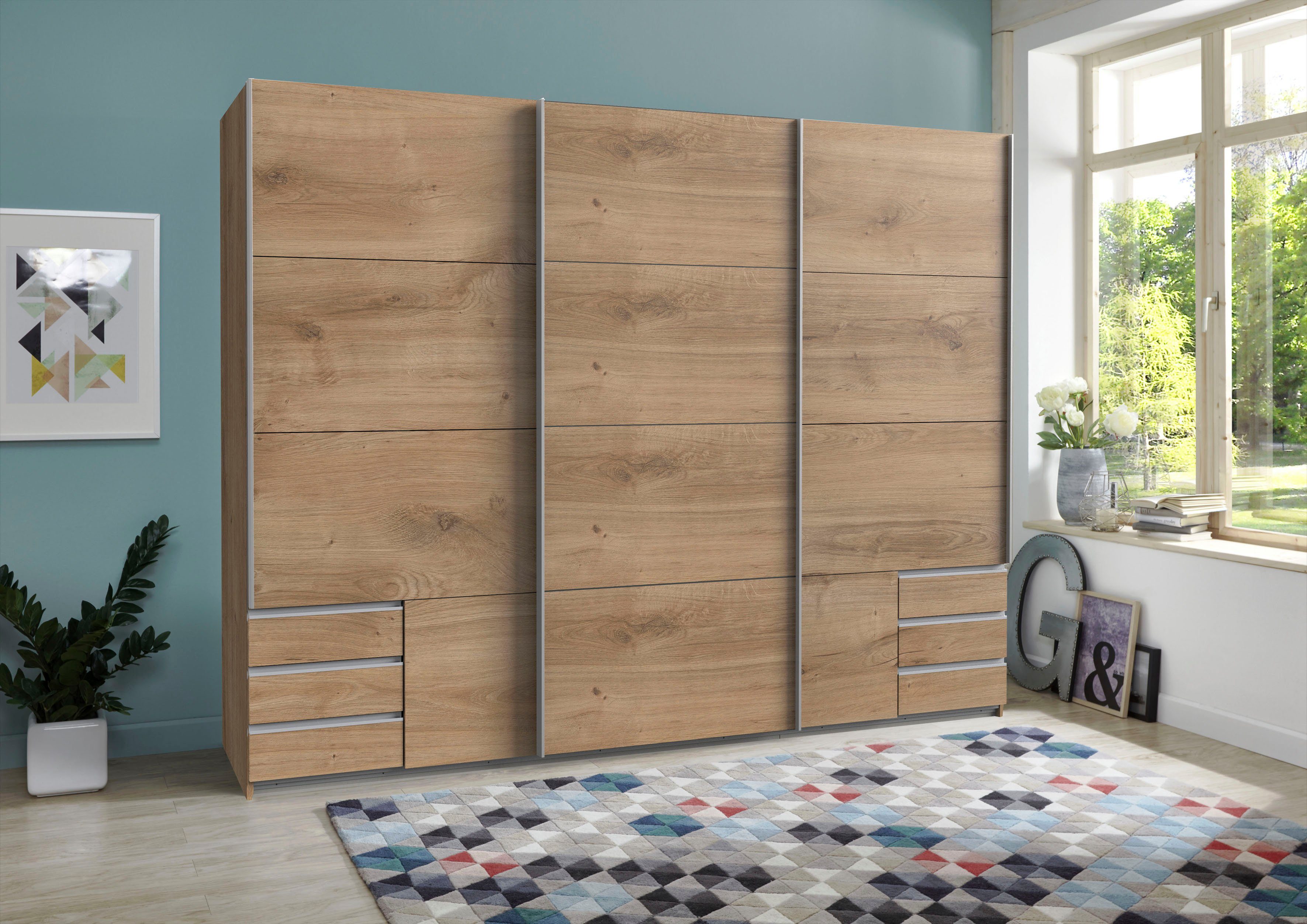 Wimex Schwebetürenschrank Seattle mit Schubkästen