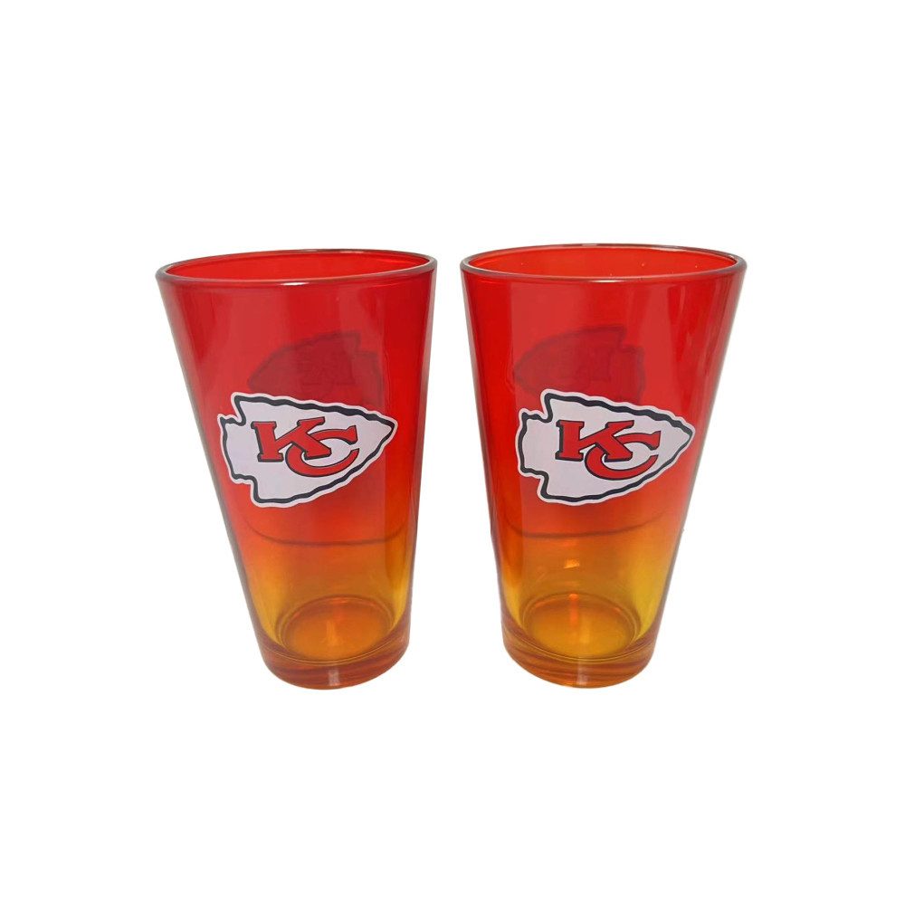 Kansas City Chiefs Glas Kansas City Chiefs Pint Glass 2er-Set, Glas
