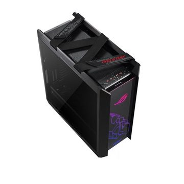 Asus Gaming-Gehäuse ROG Strix Helios, (ATX/EATX Mid-Tower, 1 St., mit gehärtetem Glas), RGB Beleuchtung, GPU-Halterung, Aura Sync, 420mm Radiator, schwarz