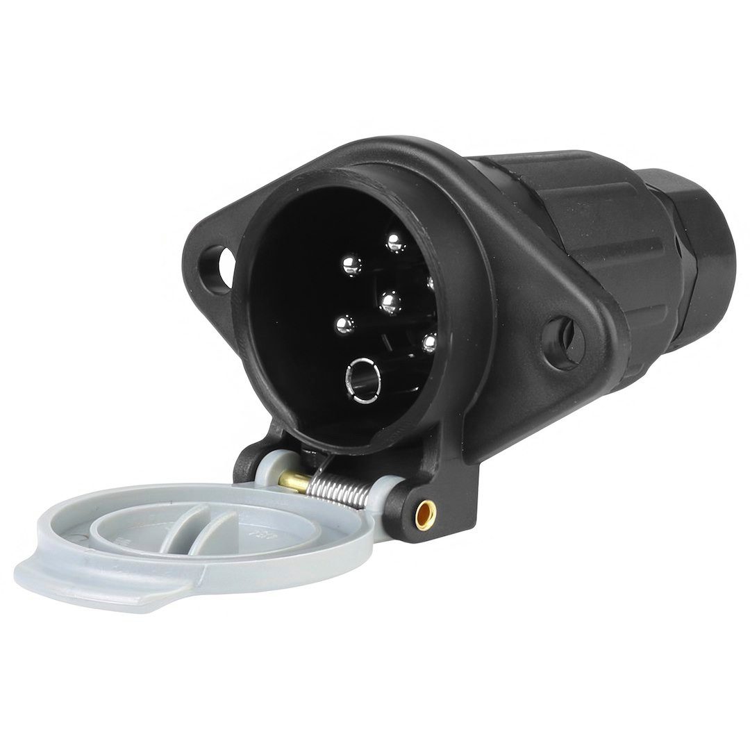 Carmotion Anhängersteckdose 7 PIN, 24V, Typ S, Kunststoff Anhänger-Adapter, Anhängersteckdose 7 PIN, 24V, Typ S, Kunststoff