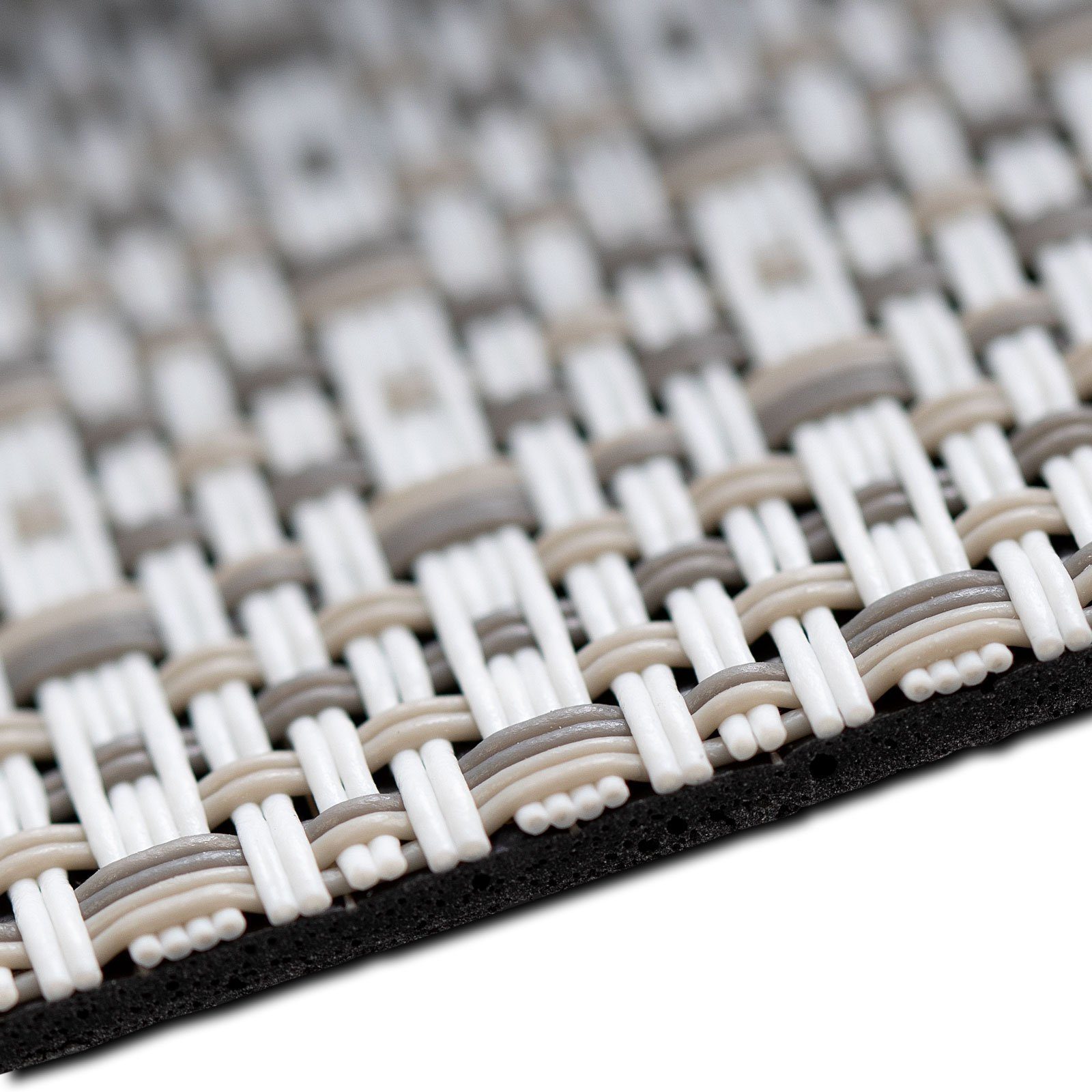 casa pura Badematte Gela, Badteppich erhältlich in 5 Größen, für Fußbodenheizung geeignet, Rutschfest und strapazierfähig, Vinyl, rechteckig, Vinyl, wasserundurchlässig