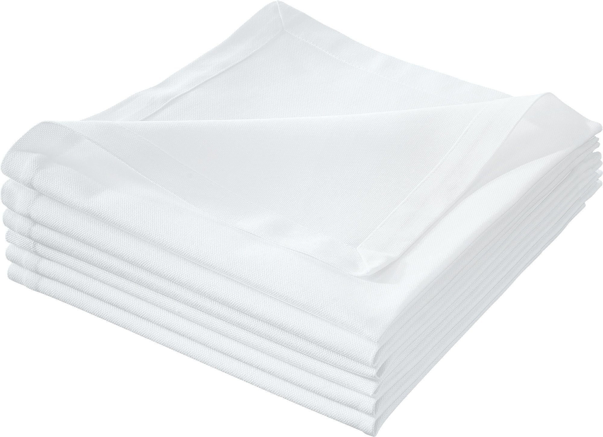 Erwin Müller Stoffserviette Serviette 6er-Pack, Baumwolle Uni