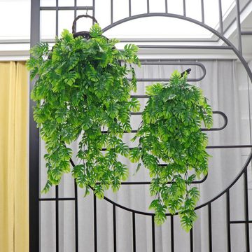 Kunstpflanze 3 künstliche Pflanzen, Ranken zum Aufhängen, grüne Pflanzen, YRIIOMO, Korbgeflechte, Wohnkultivierung