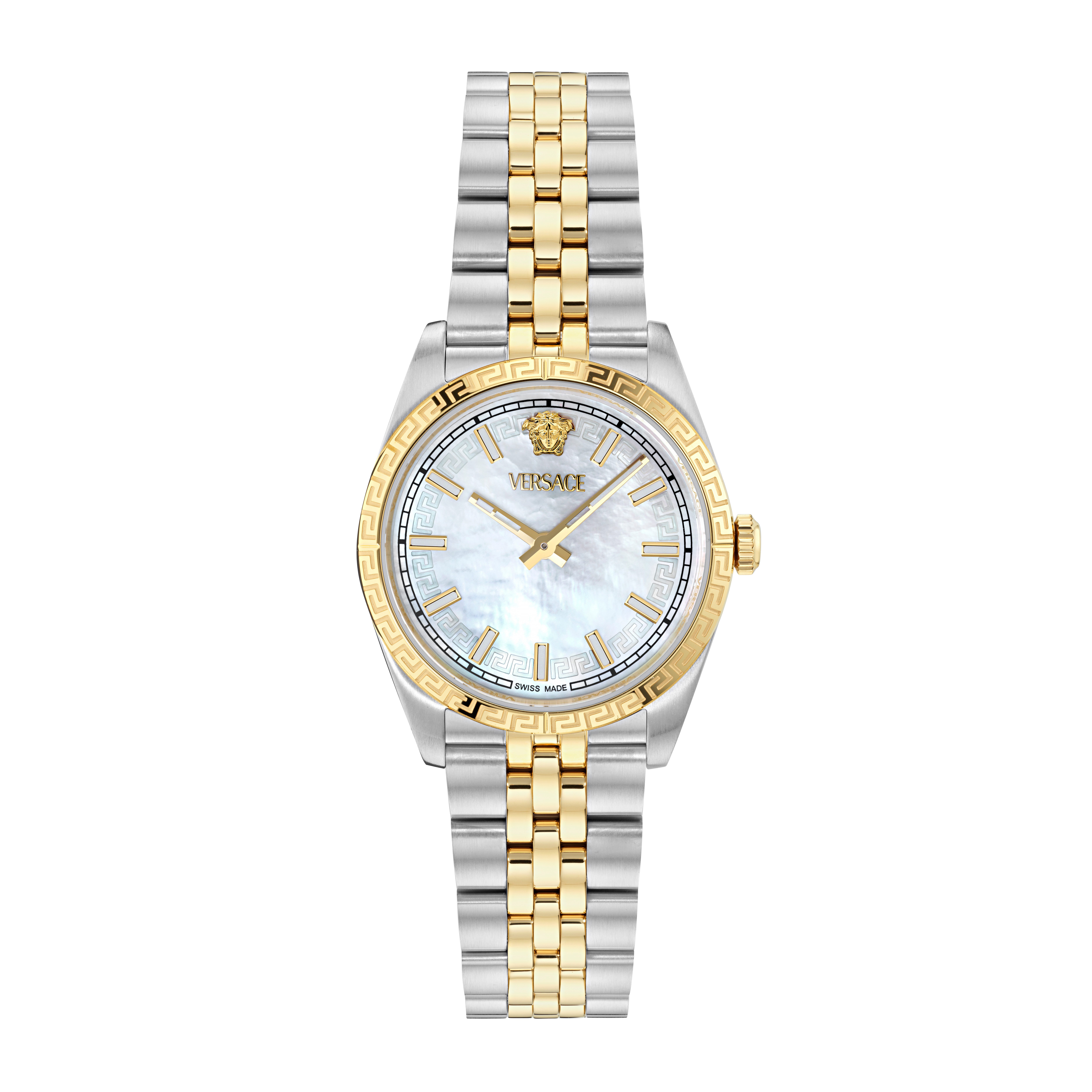 Versace Quarzuhr MILLENYIUM LADY VE5K00226, Armbanduhr, Damenuhr, Swiss Made, Edelstahlarmband, analog
