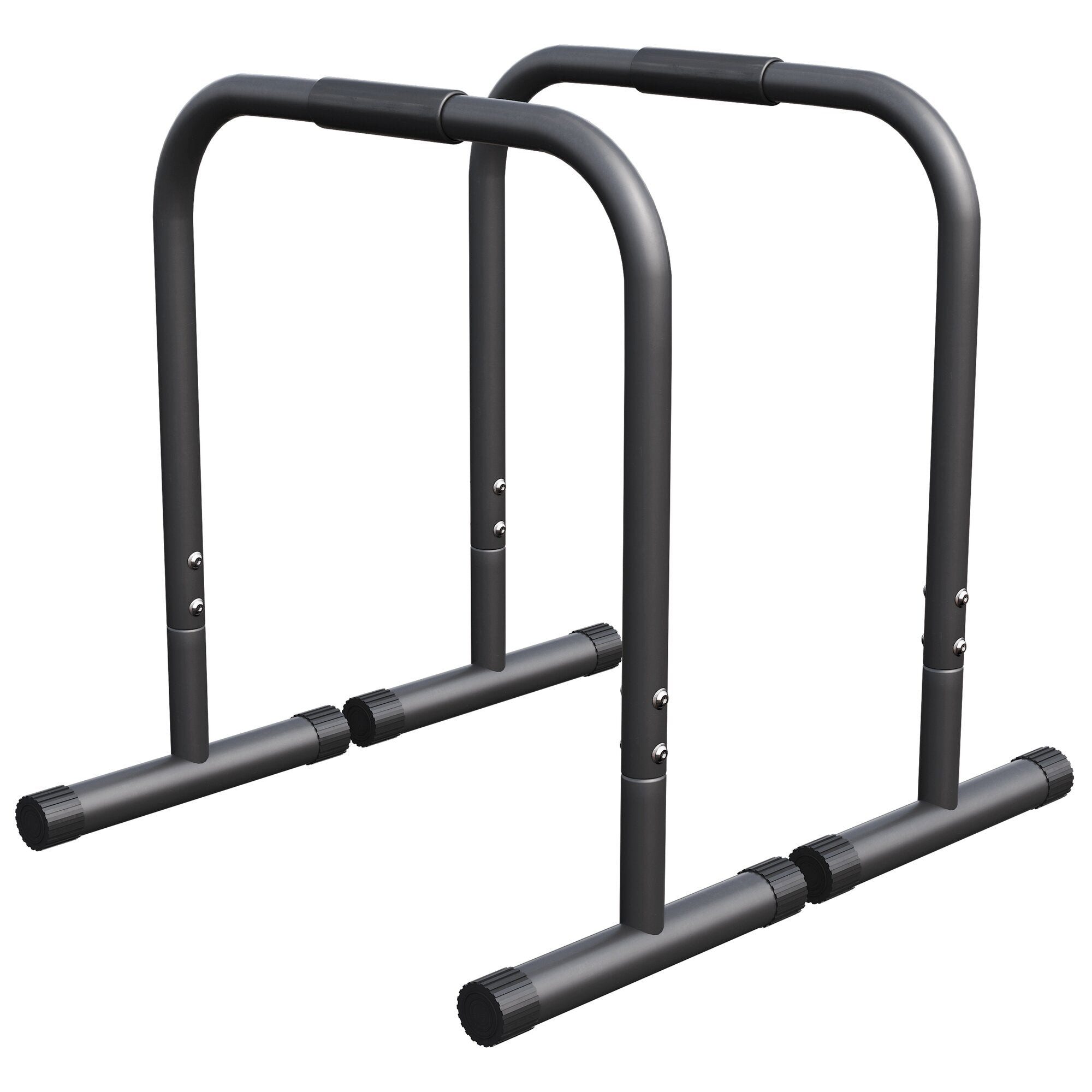 GORILLA SPORTS Handstandtrainer Push-up Stand Bar Parallettes Schwarz/Rot/Blau (1-St)