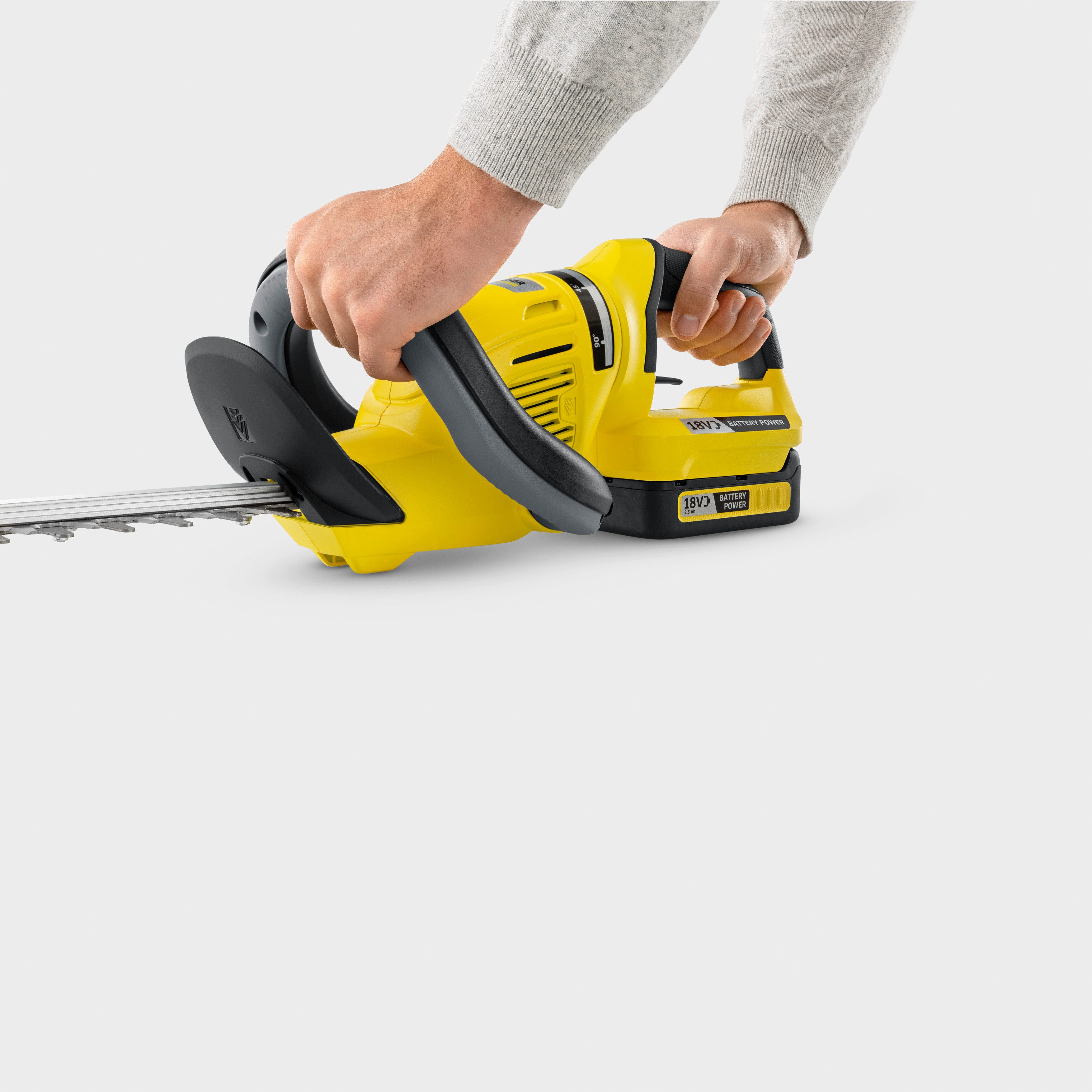 KÄRCHER Akku-Heckenschere HGE 18-50 BATTERY SET, inkl. Akku und Ladegerät