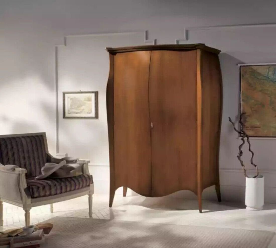JVmoebel Kleiderschrank Braun Massive Schlafzimmer in Möbel Made Nur Holzschrank Italien Kleiderschrank (5-St., Italy Kleiderschrank)