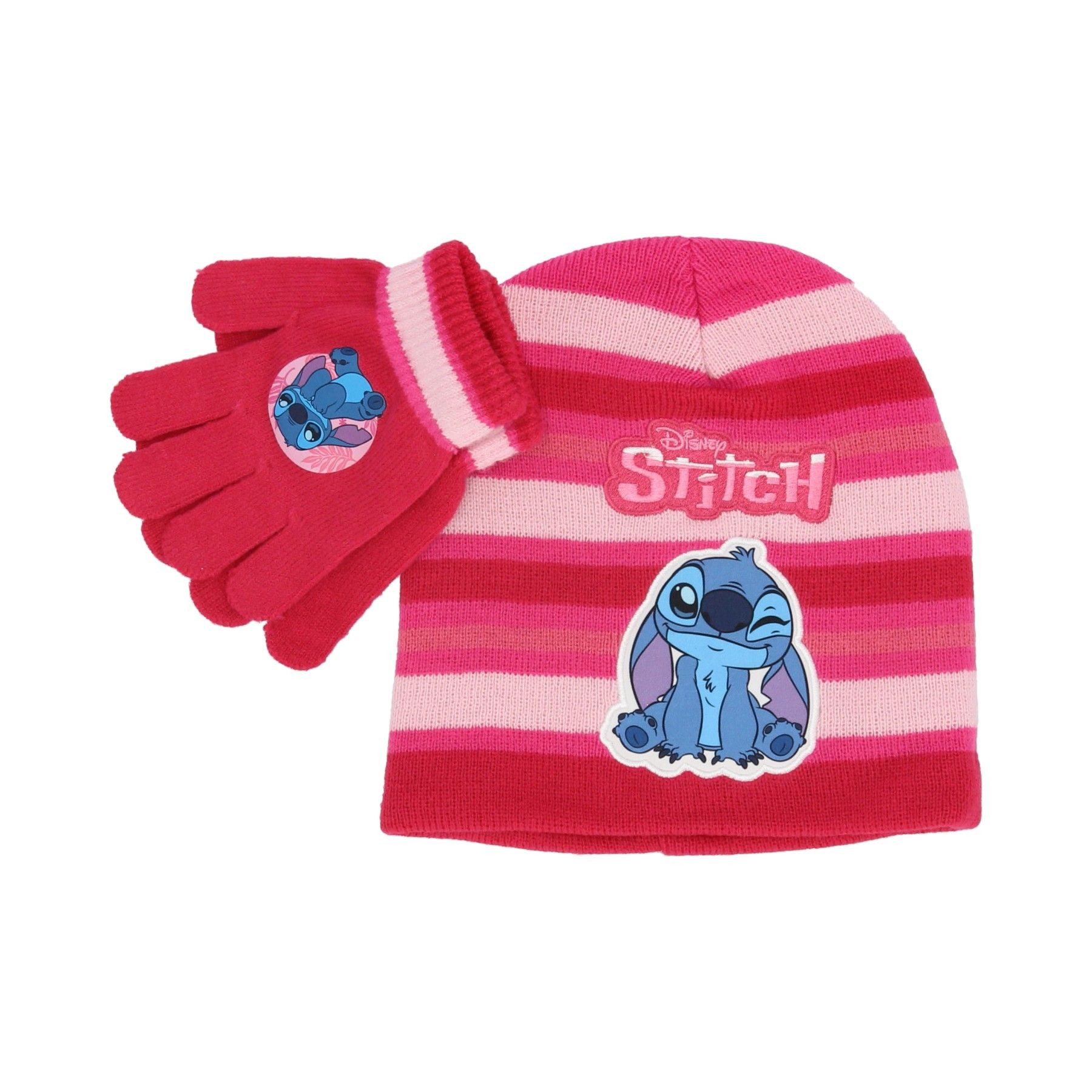 Lilo & Stitch Mütze & Schal Winter-Set Mütze & Handschuhe für Kinder
