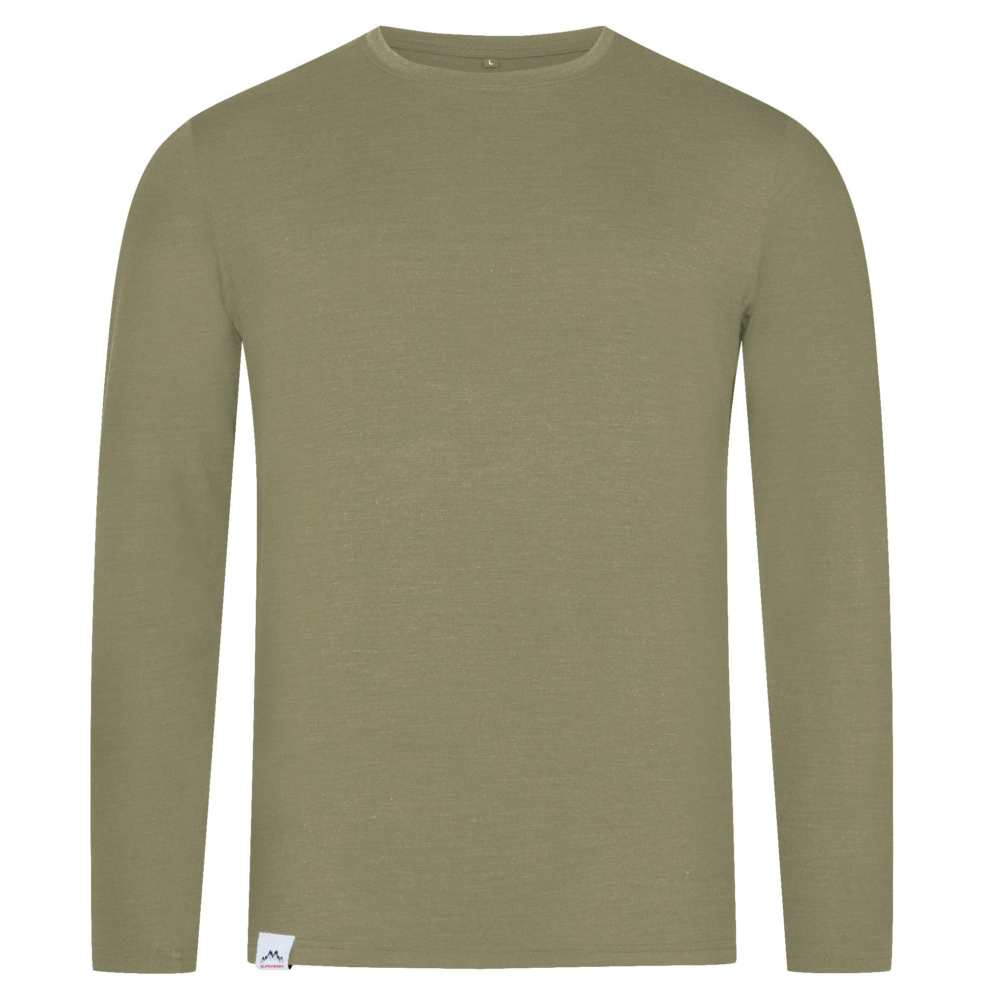 Alpenwert Langarmshirt Herren Longsleeve aus Merinowolle – atmungsaktiv & g günstig online kaufen