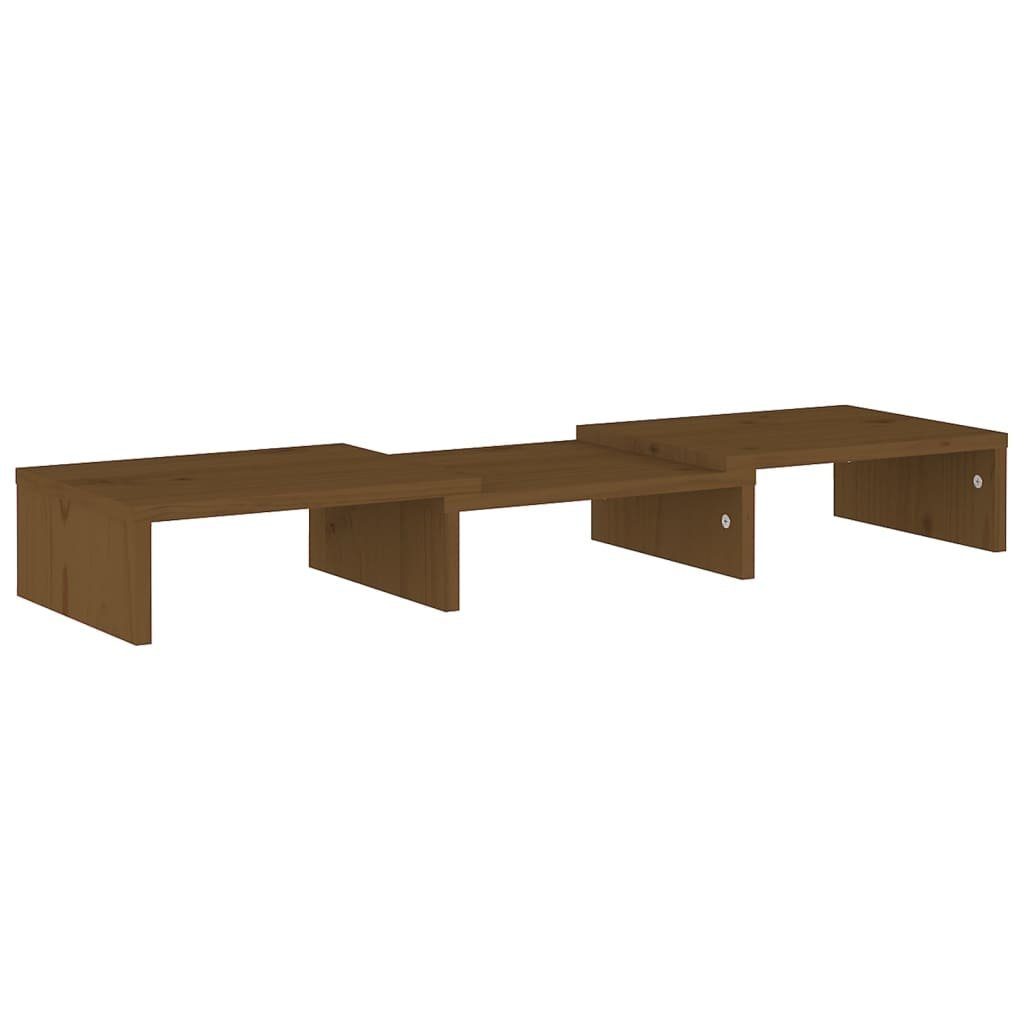 Massivholz TV-Schrank (1-St) vidaXL Kiefer 60x24x10,5 cm Monitorständer Honigbraun