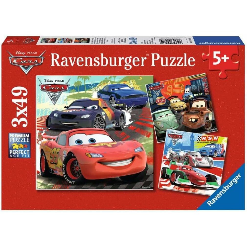 Ravensburger Puzzle Puzzle Cars: Rennspaß 3x49 Teile, Puzzleteile günstig online kaufen