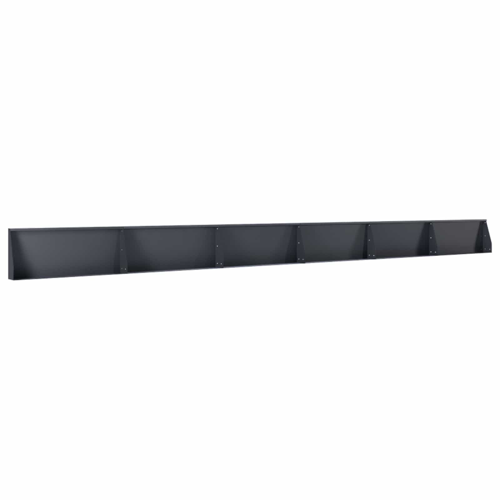 vidaXL Beetumrandung Stützmauer 6 stk. 100 x 12 x 40 cm Stahl Anthrazit