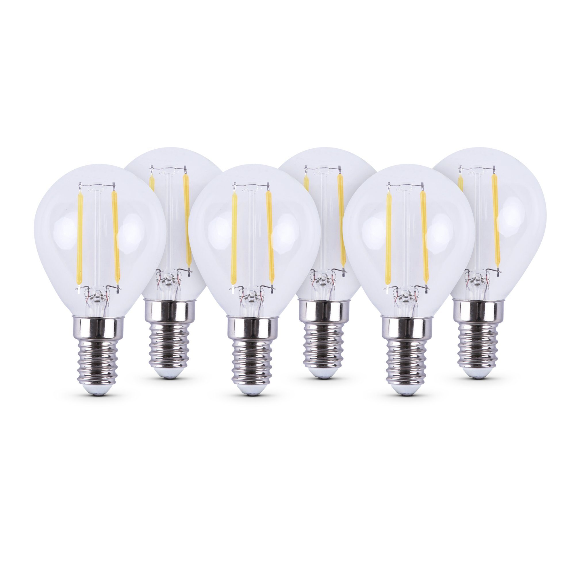 Bestlivings LED-Leuchtmittel 77202 Glühbirne, E14, 6 St., Warmweiß, Retrolicht Glühlampe LED-Birne 2700K Warmweiß