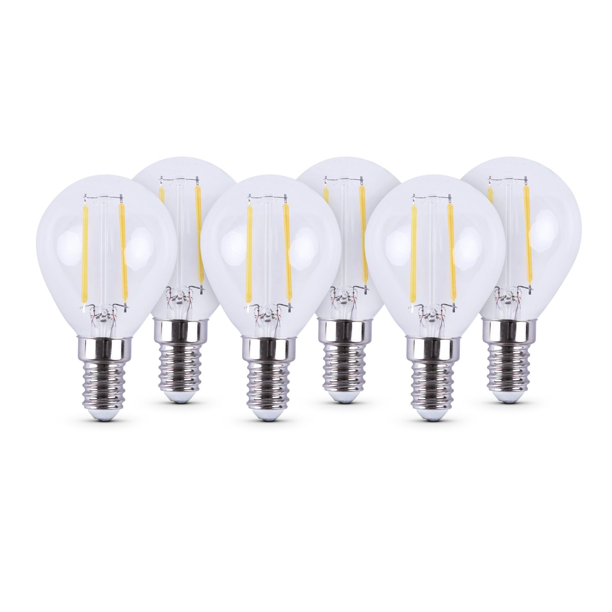 Bestlivings LED-Leuchtmittel Glühbirne E14 2700K Warmweiß, E14, 6 St., Warmweiß, Retrolicht Glühlampe LED-Birne