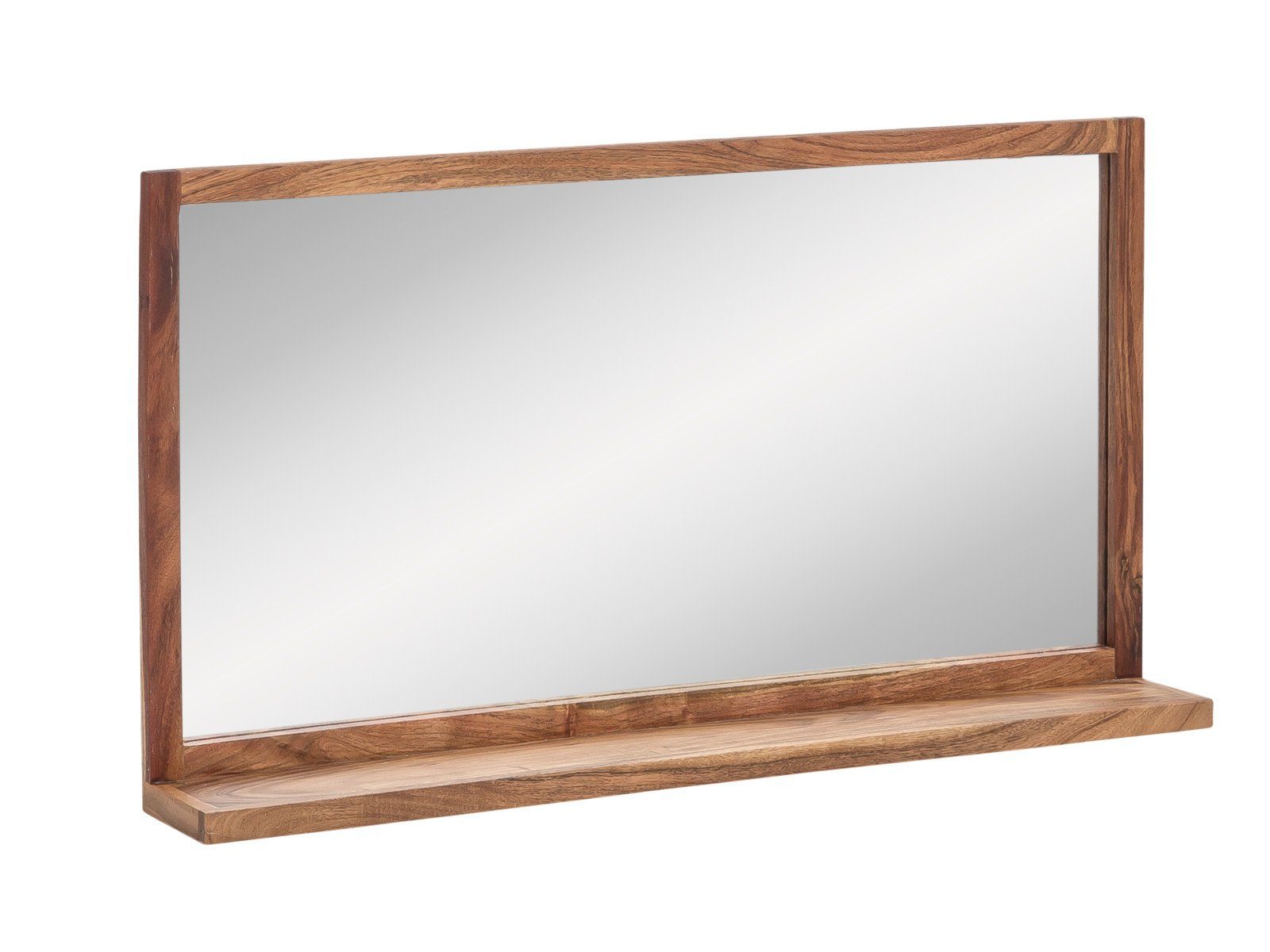 massivum Badspiegel Sydney Akazienholz Wandspiegel mit Abalge (1-St)