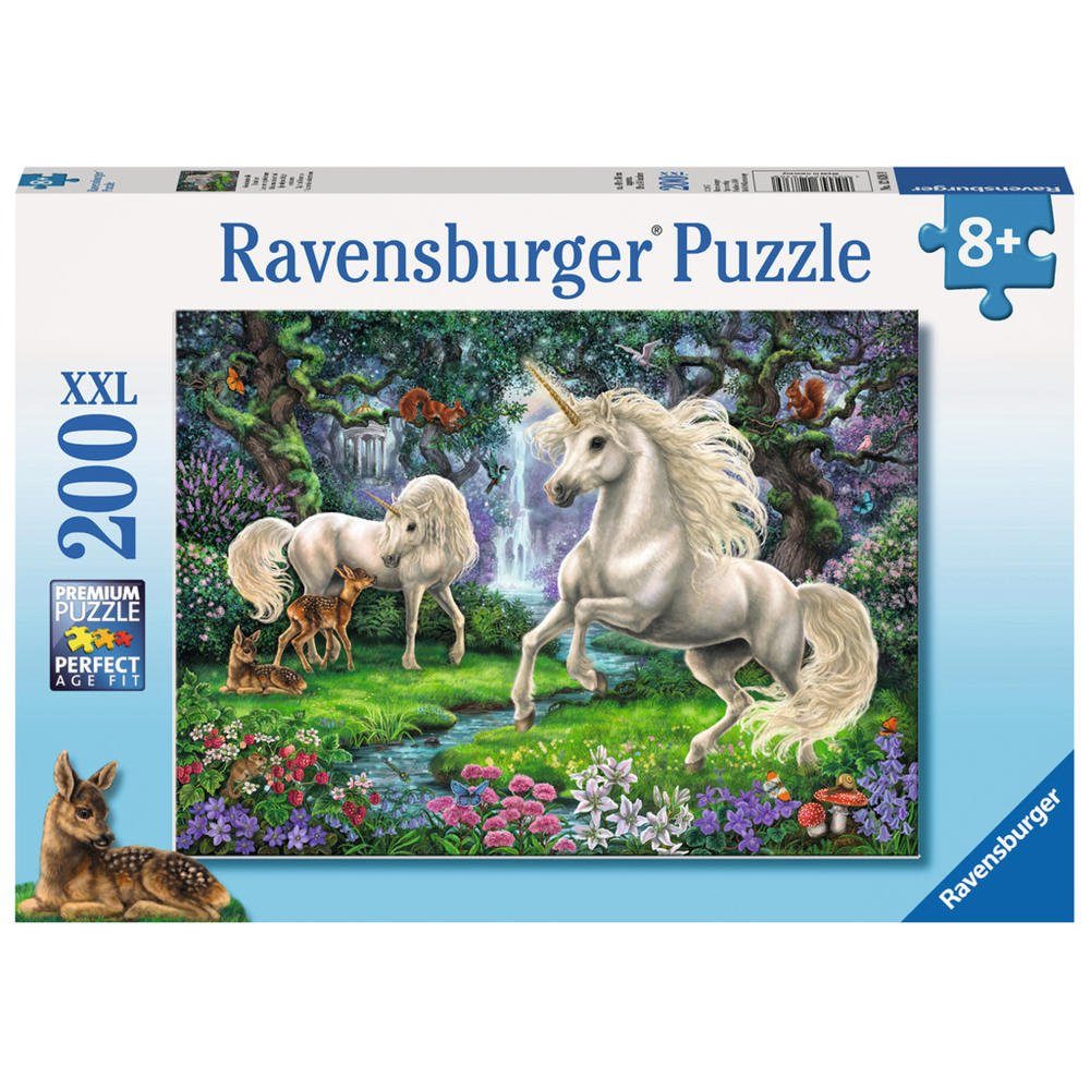 Ravensburger Puzzle Geheimnisvolle Einhörner, 200 Puzzleteile