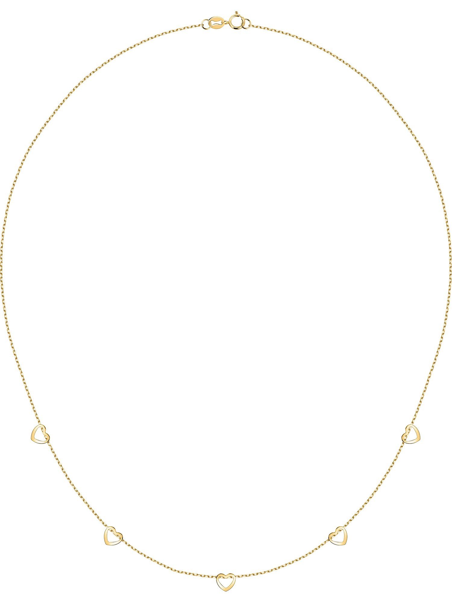 CHRIST Goldkette CHRIST Damen-Kette 585er Gelbgold Herz