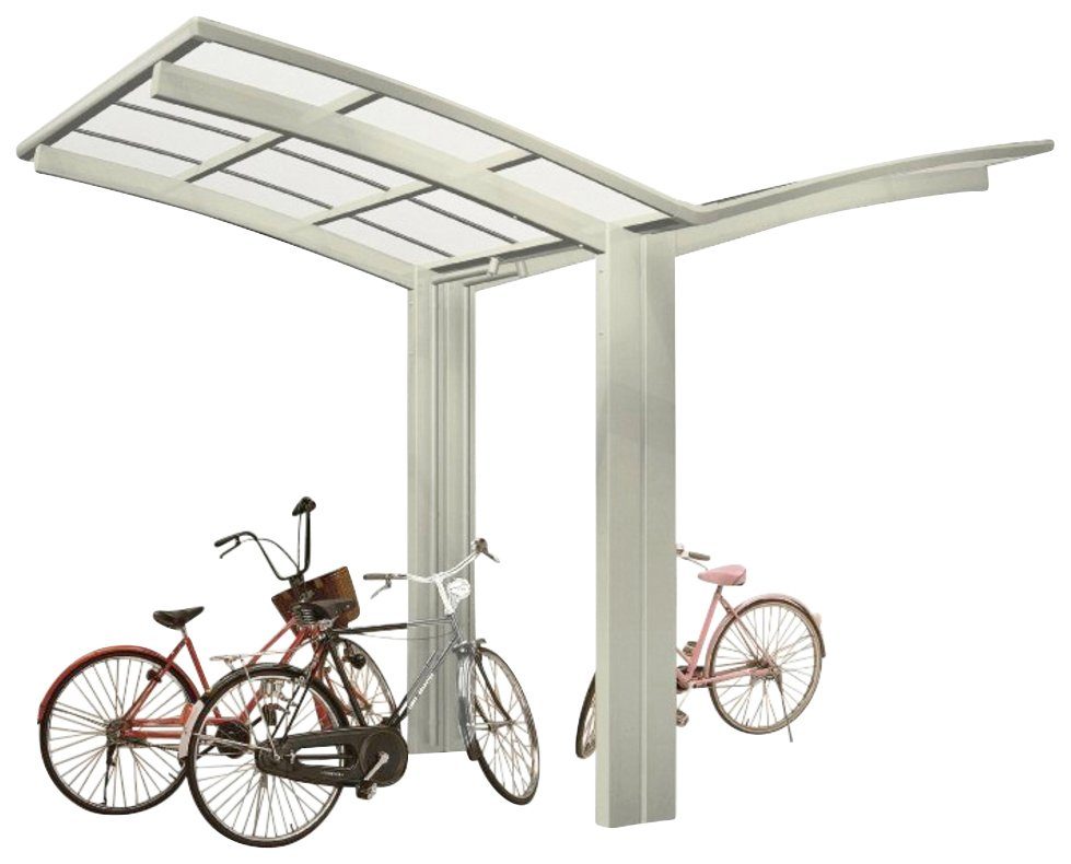 Ximax Doppelcarport Portoforte Mini Typ 60 Y-Edelstahl-Look, BxT: 404x254 cm, 240 cm Einfahrtshöhe, Aluminium | Carports