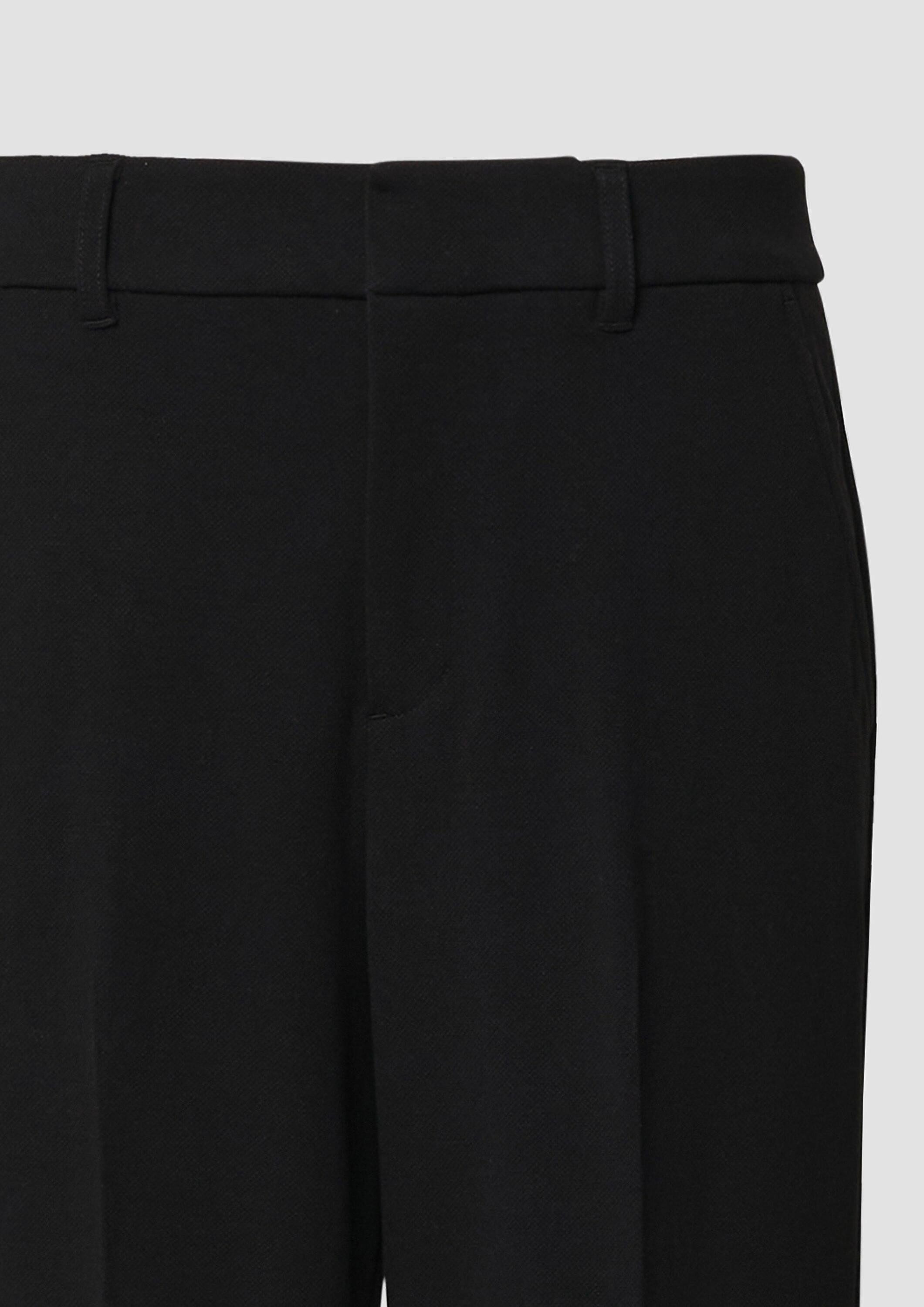 s.Oliver Chinos Hose Wide-Leg-Hose aus Struktur-Jersey