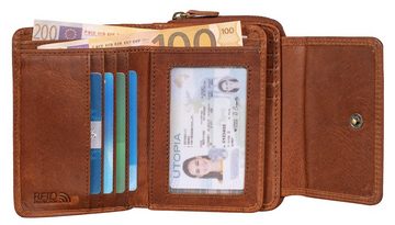 Benthill Geldbörse Damen Echt Leder RFID Geldbeutel 14 Kartenfächer Portemonnaie Frauen, RFID-Schutz Kartenfächer Münzfach Reißverschlussfach