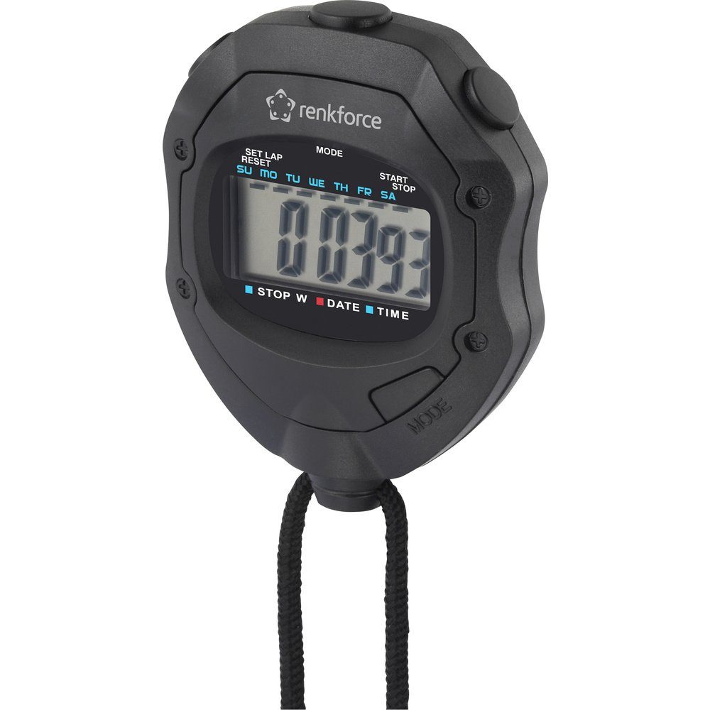 Stoppuhr Renkforce RF-SW-110 Stoppuhr digital Schwarz
