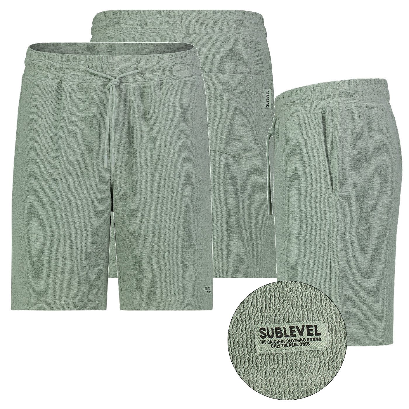 SUBLEVEL Sweatshorts Komfortabler Freizeitbekleidungsartikel Verstellbarer Bund (1-tlg) H68014BA62625KA_Shorts